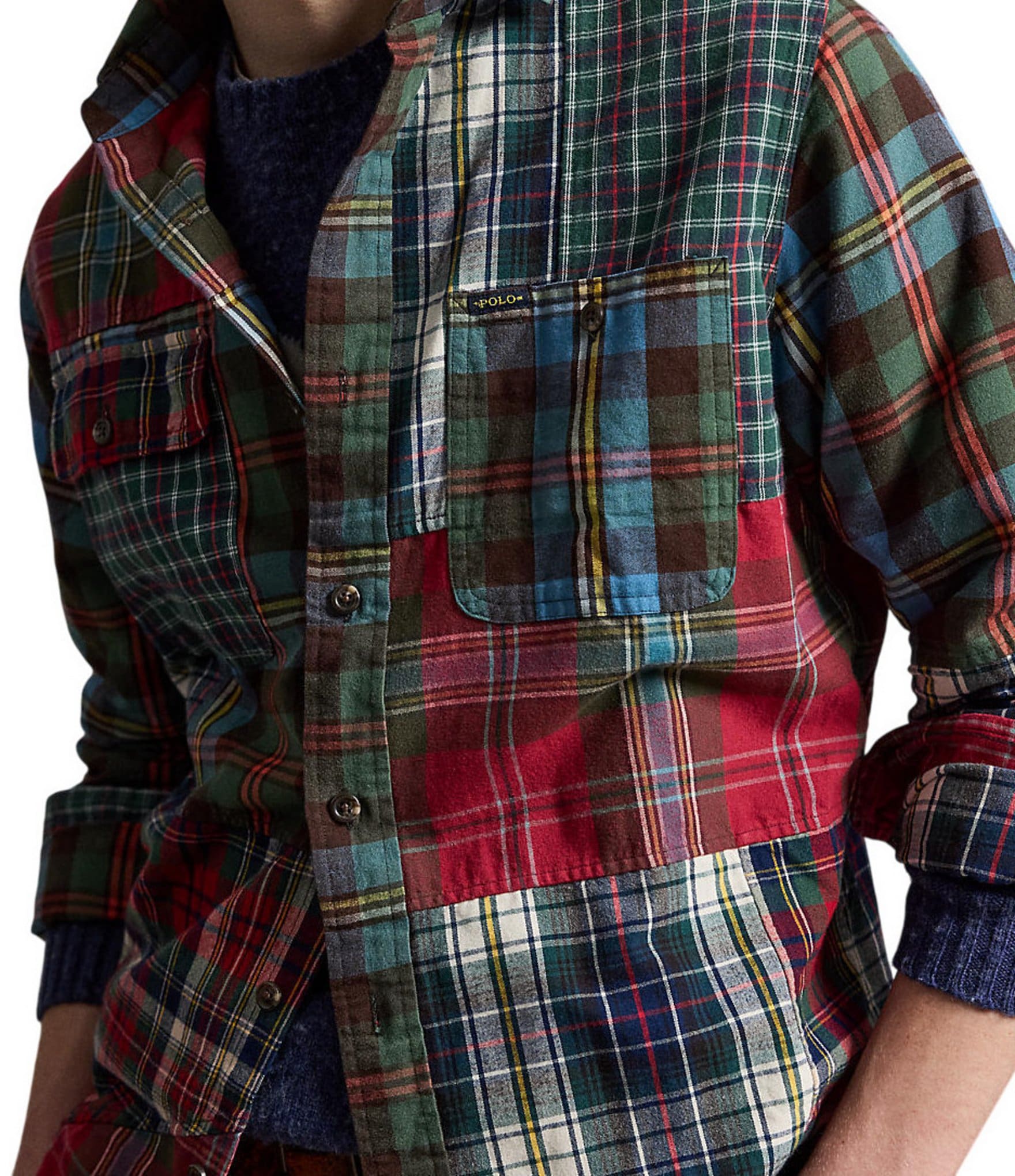 Polo Ralph Lauren Patchwork Plaid Oxford Workshirt