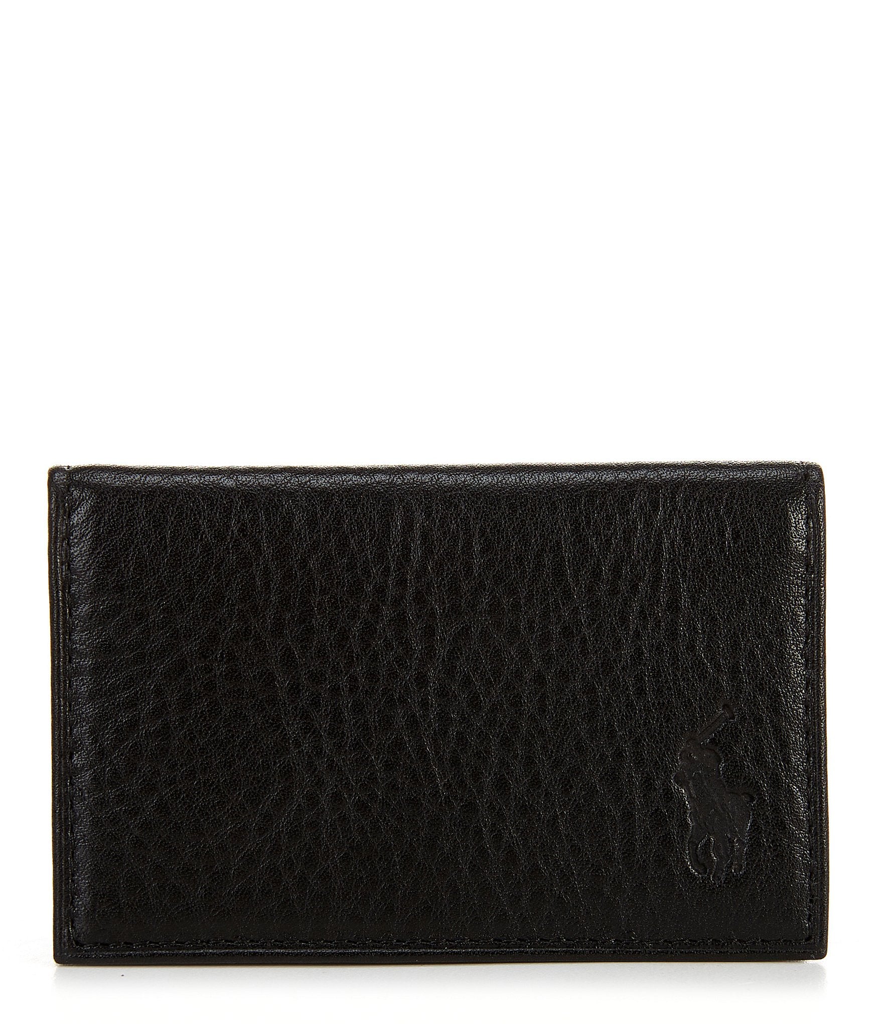 Polo Ralph Lauren Pebbled Leather Card Wallet