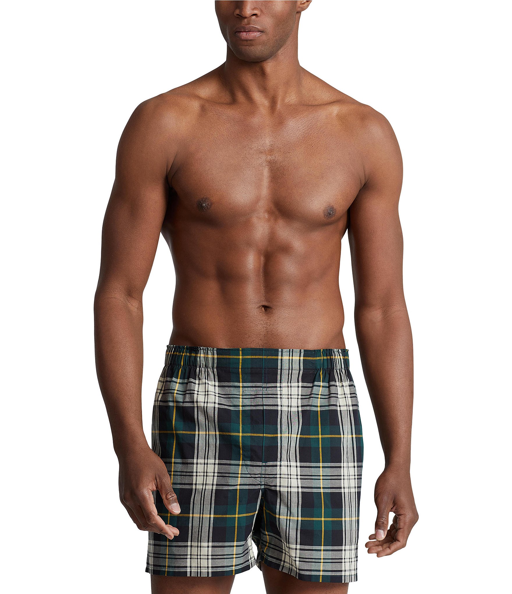 Polo Ralph Lauren Plaid Woven Cotton Boxer 3-Pack | Dillard's