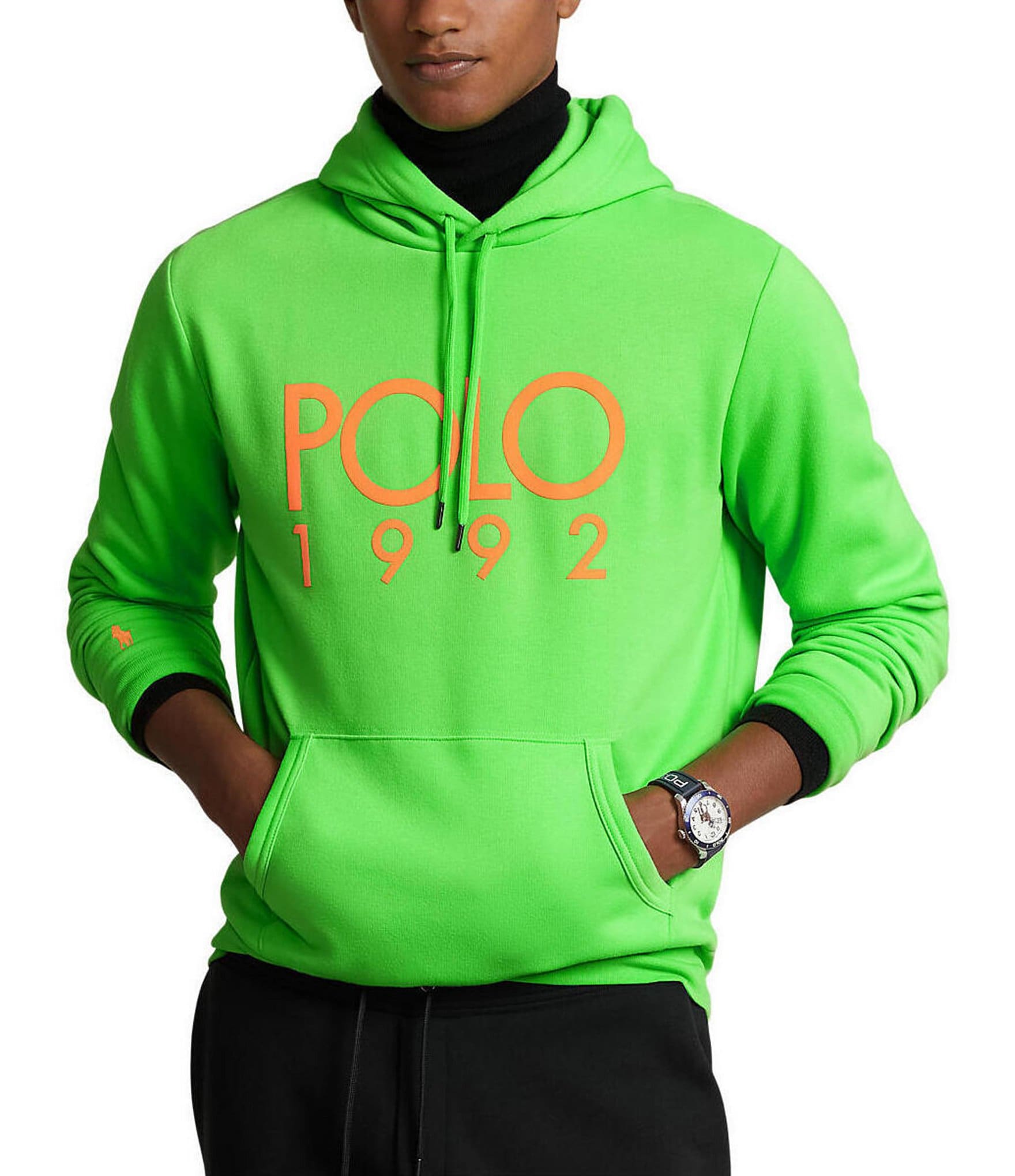 green polo: Men's Hoodies & Sweatshirts