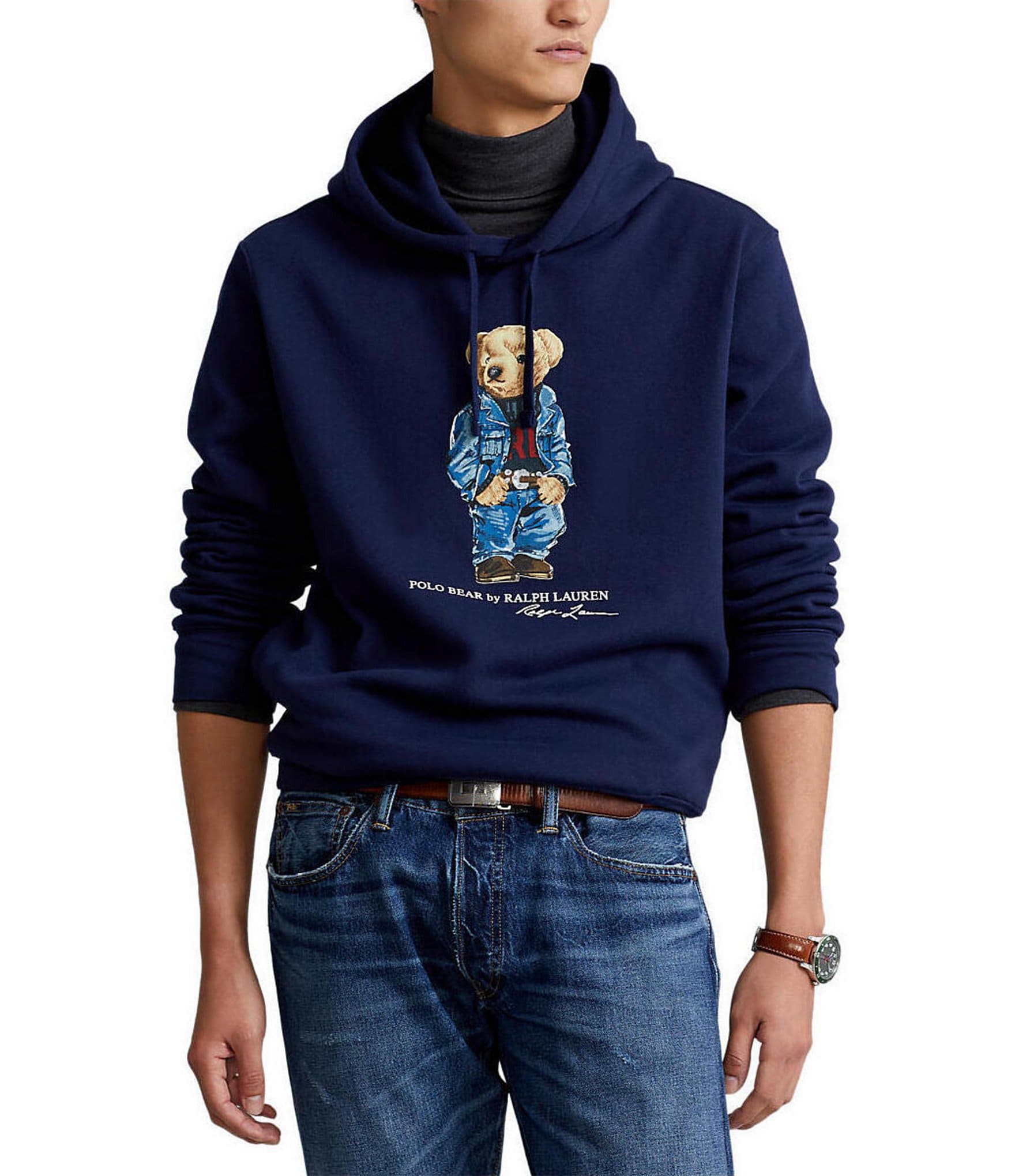 Polo bear best sale fleece hoodie women's