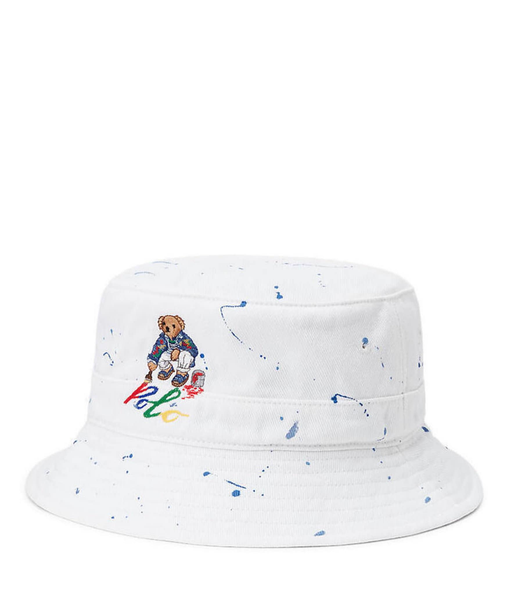 Polo Ralph Lauren Polo Bear Paint-Splatter Bucket Hat | Dillard's