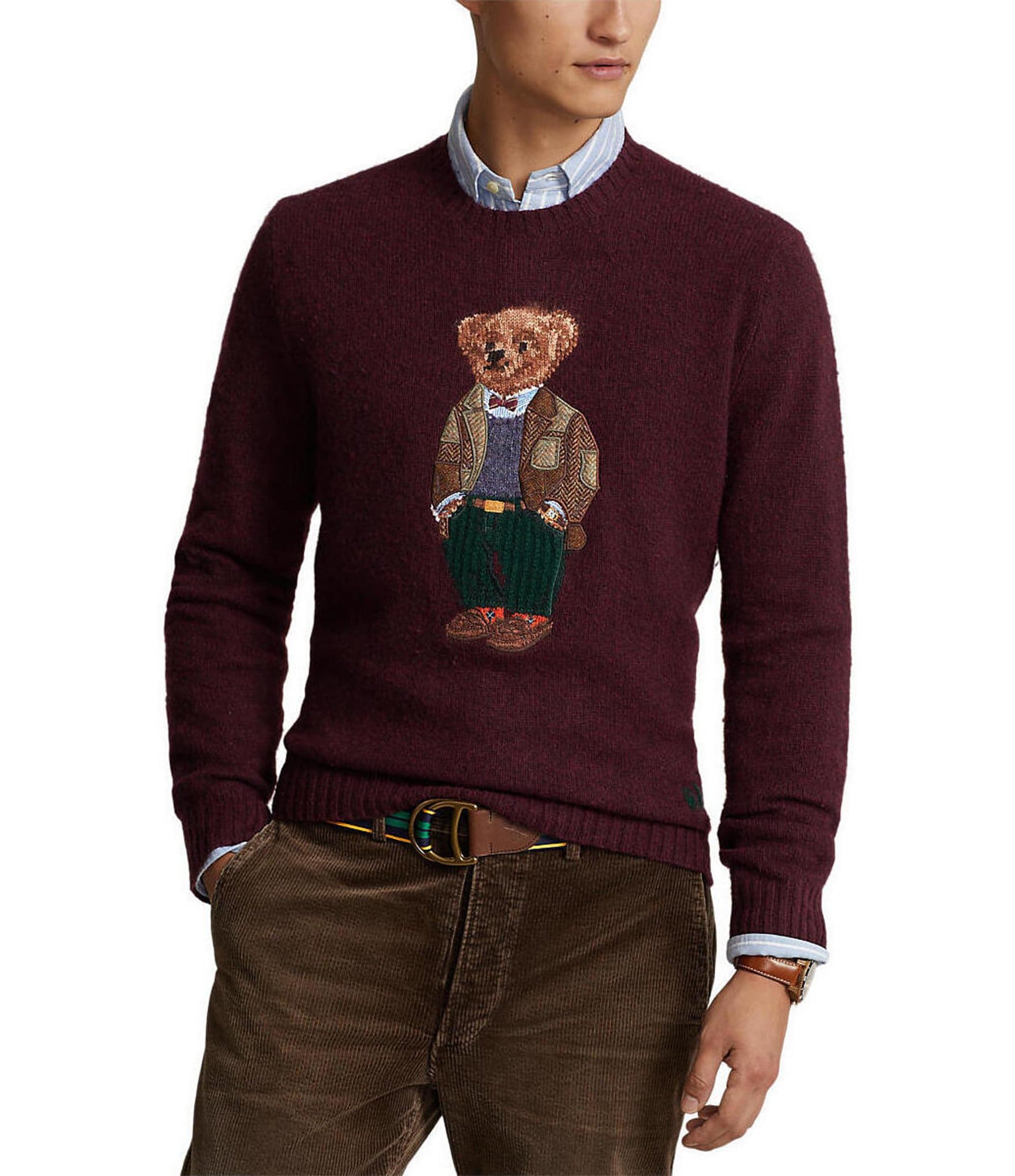 Født crush klæde sig ud Polo Ralph Lauren Polo Bear Wool-Cashmere Sweater | Dillard's