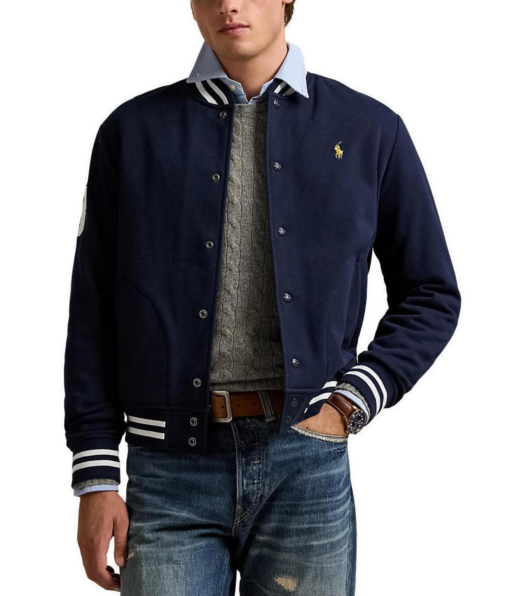 Polo Ralph Lauren Polo Crest Fleece Baseball Jacket