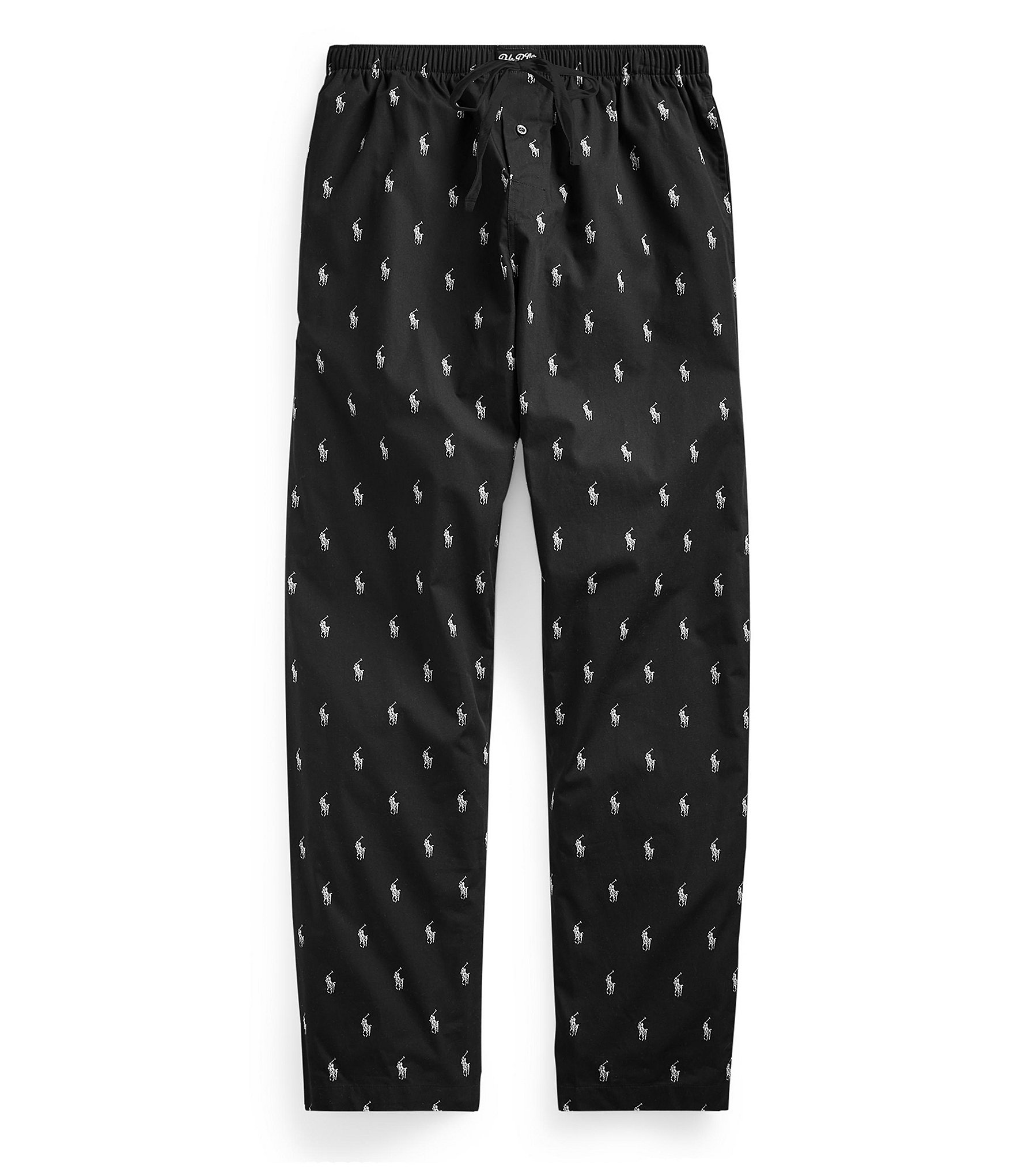 black polo pajama pants