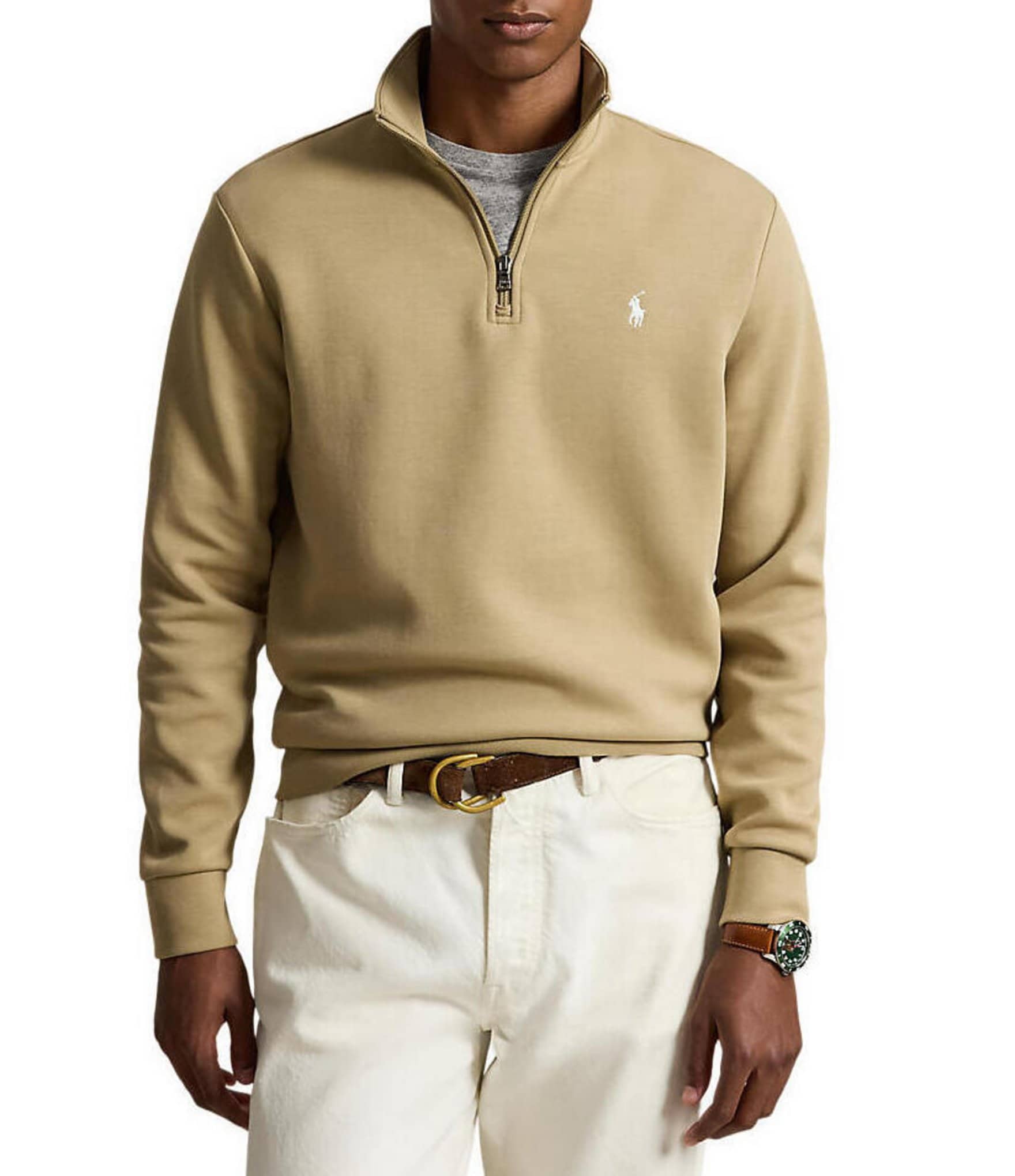 Polo Ralph Lauren Quarter Zip Double Knit Pullover