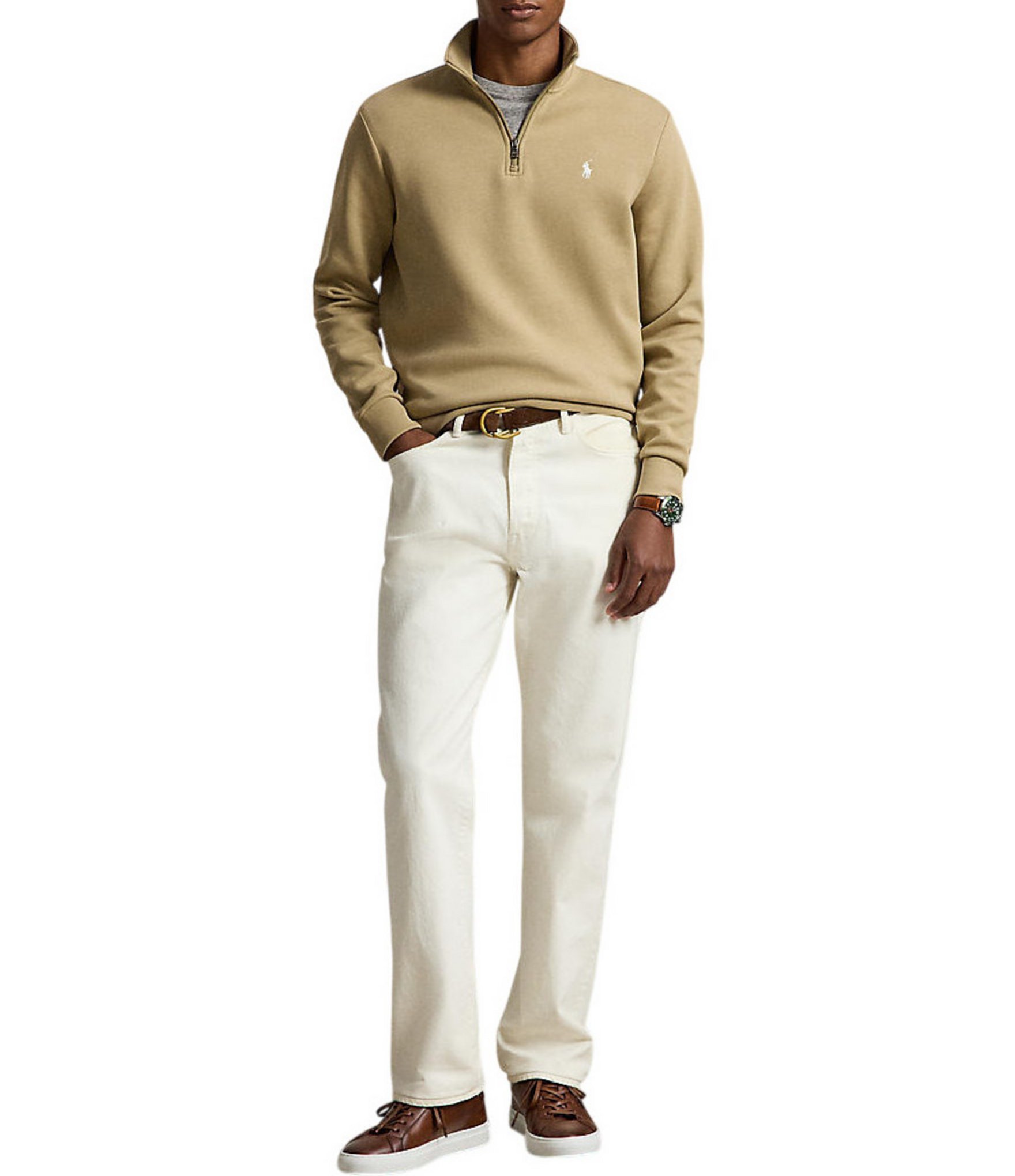 Polo Ralph Lauren Quarter Zip Double Knit Pullover