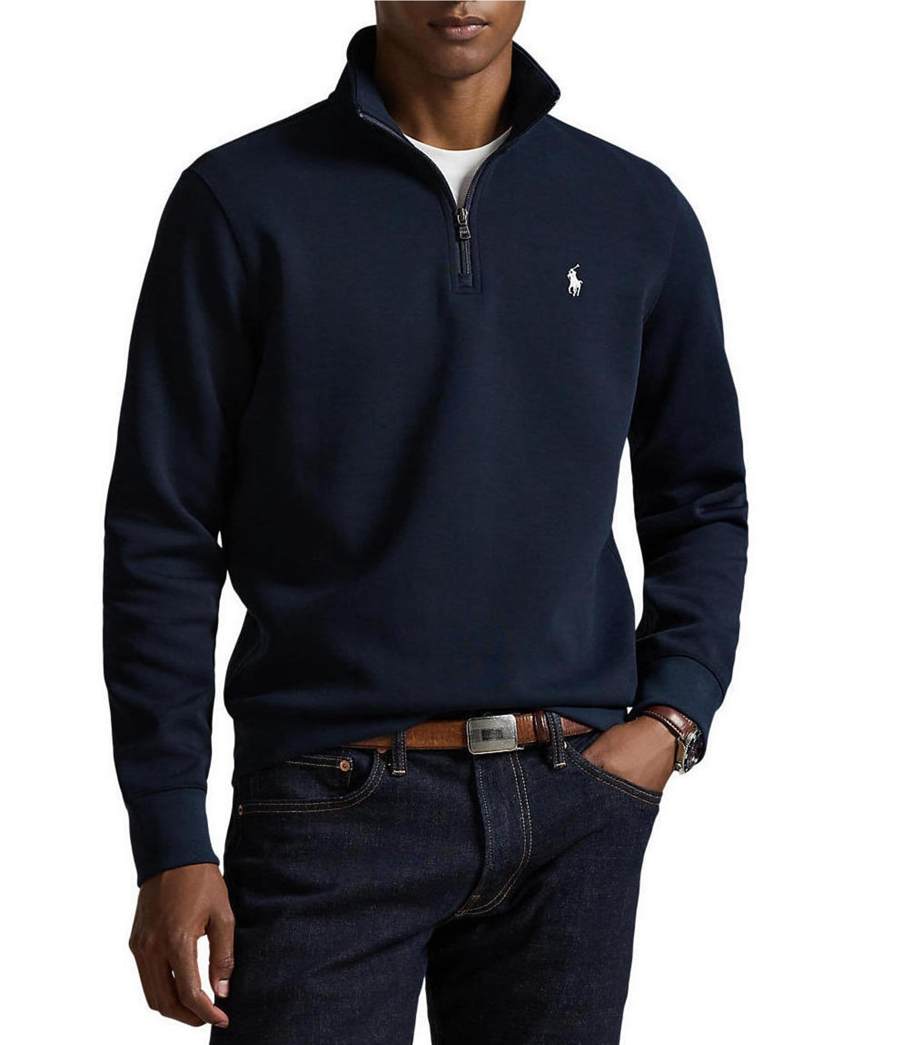 Polo Ralph Lauren Quarter Zip Double Knit Pullover