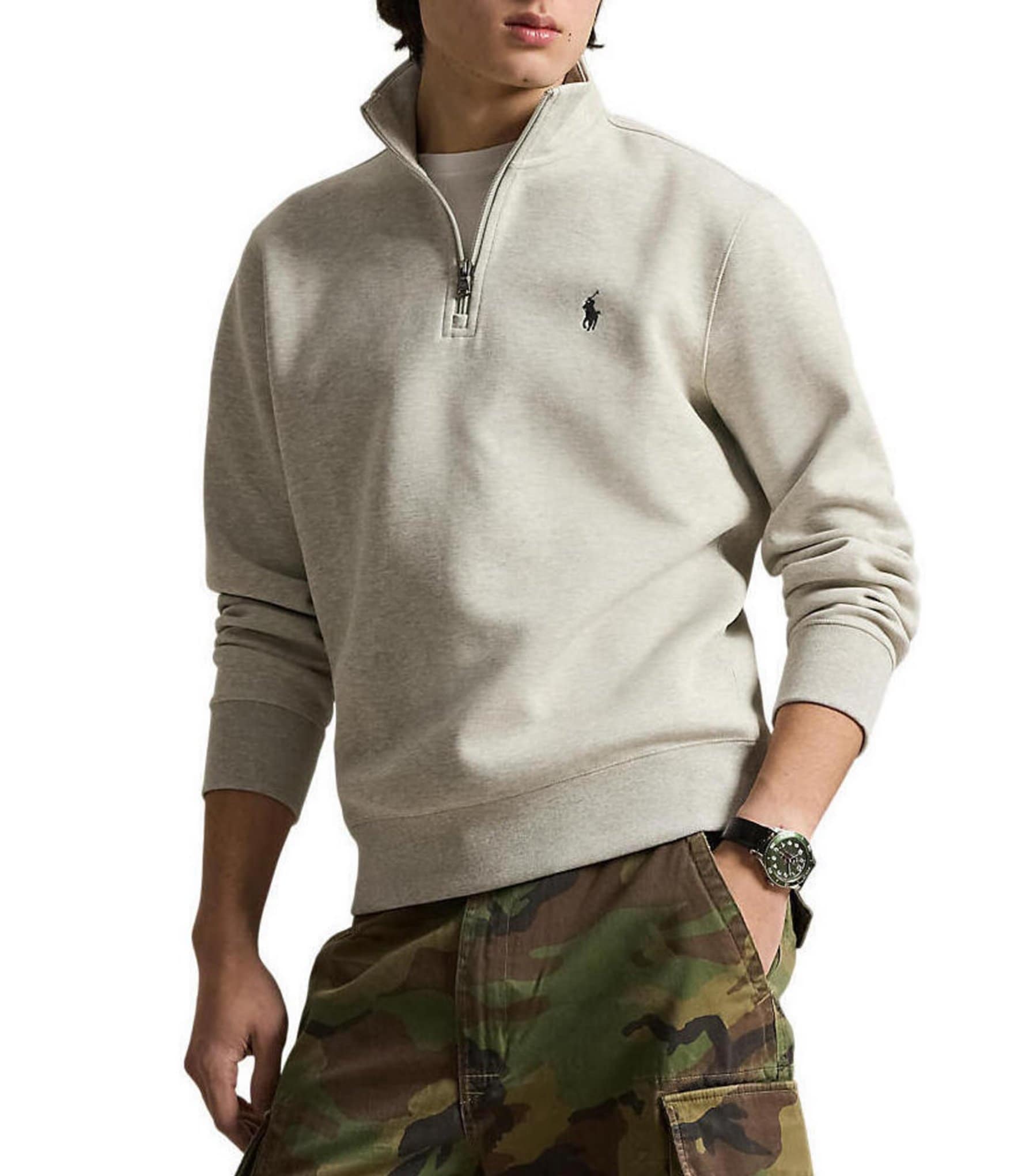 Polo Ralph Lauren Quarter Zip Double Knit Pullover