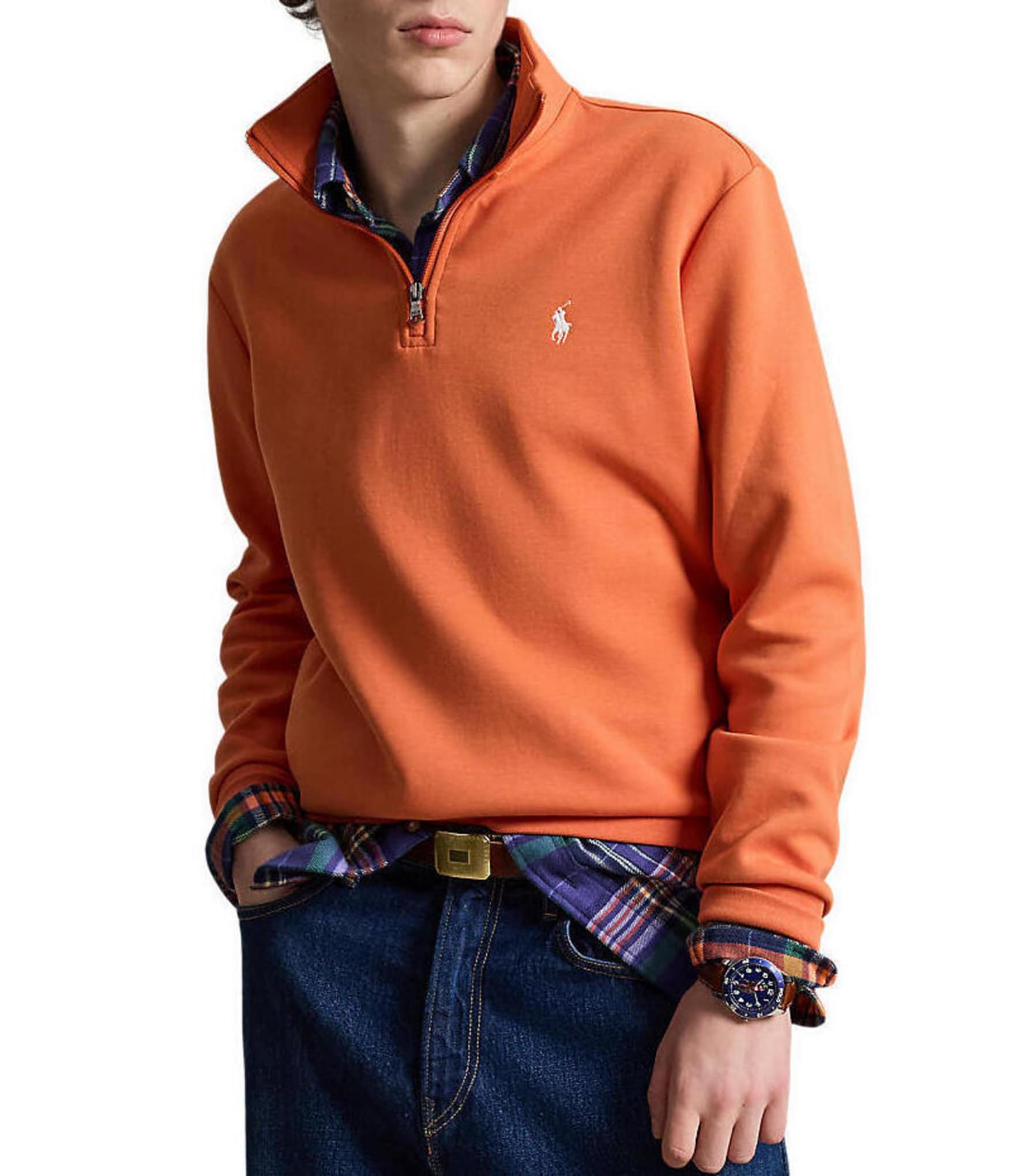 Polo Ralph Lauren Quarter Zip Double Knit Pullover