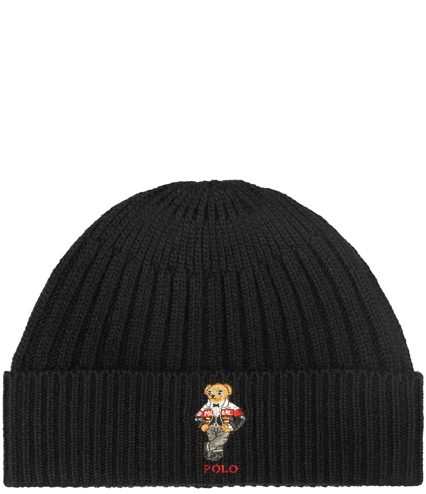 Polo Ralph Lauren Racing Bear Wool-Rich Beanie