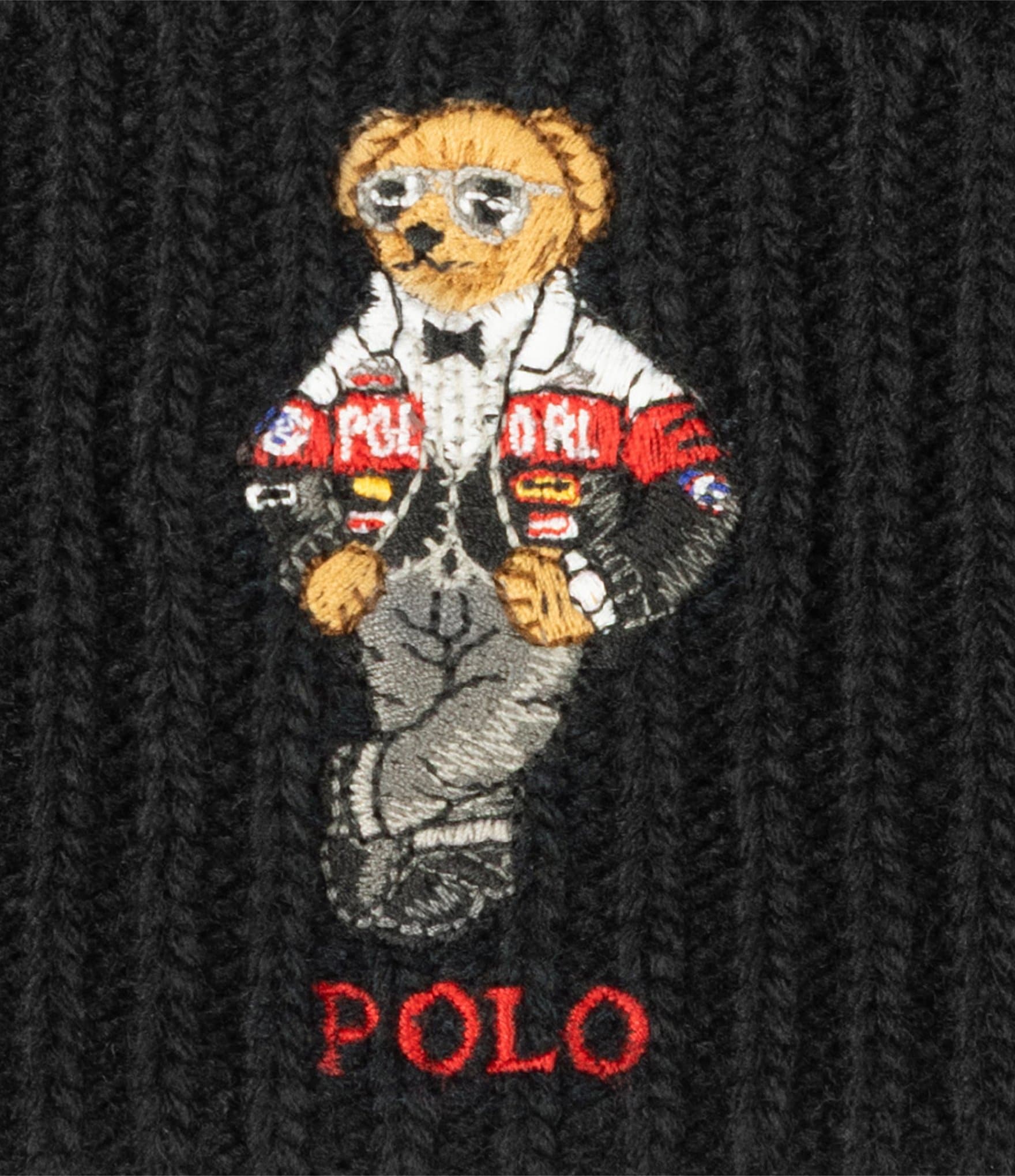 Polo Ralph Lauren Racing Bear Wool-Rich Beanie
