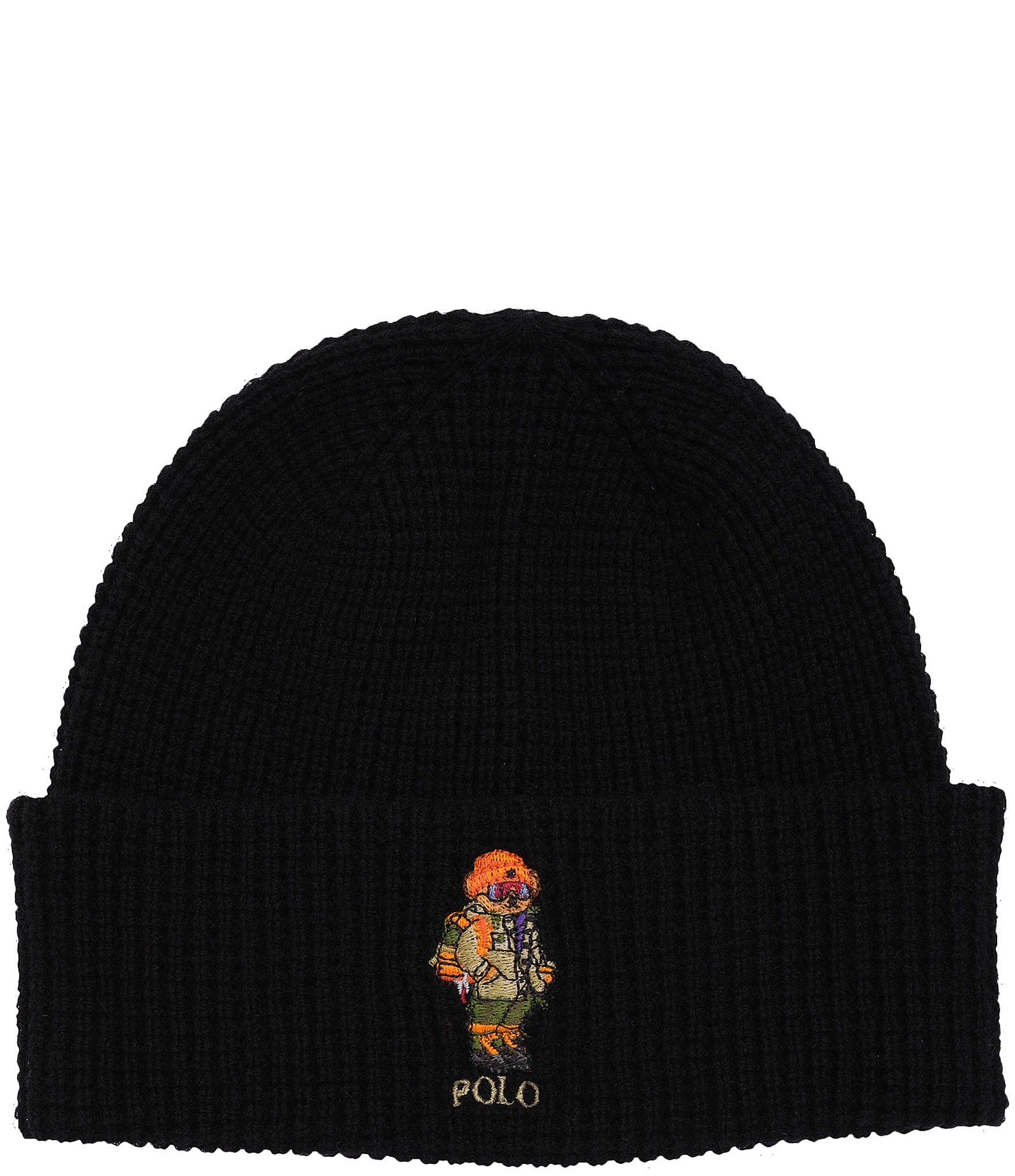 Polo Ralph Lauren Red Rocks Bear Wool-Rich Beanie