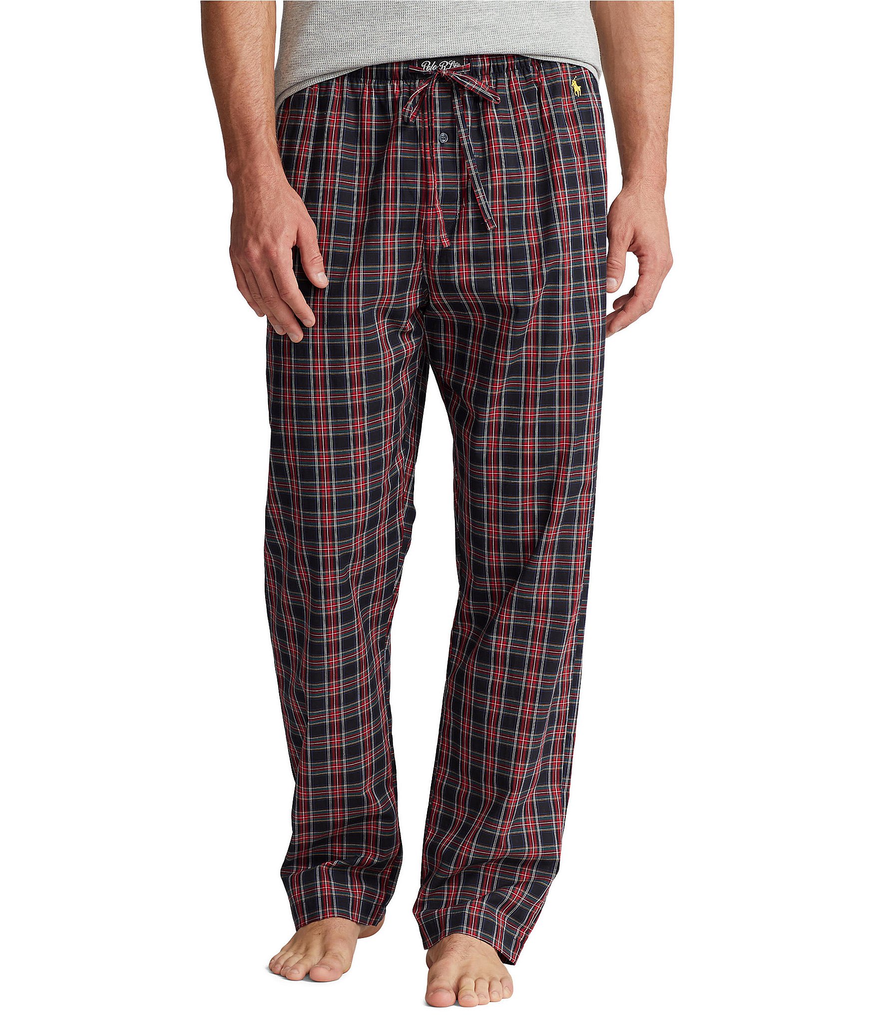Polo Ralph Lauren Relaxed-Fit Plaid Pajama Pants | Dillard's