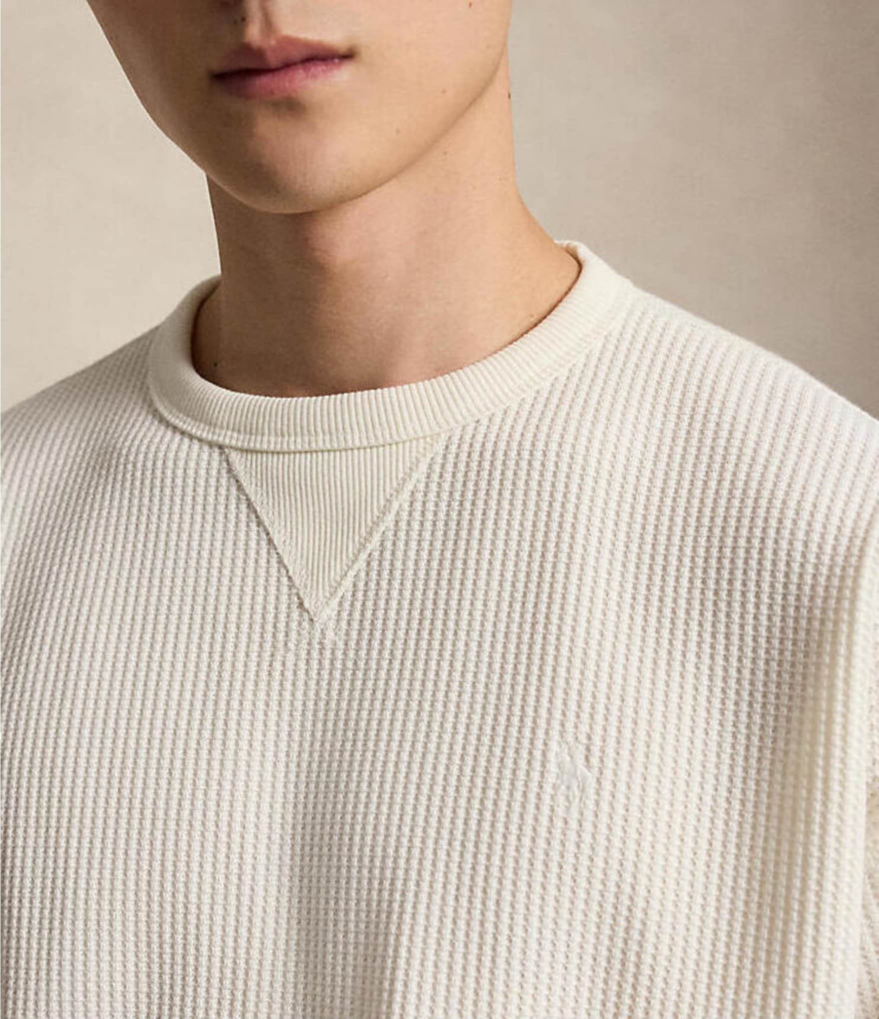 Polo Ralph Lauren Relaxed Fit Waffle-Knit Sweatshirt