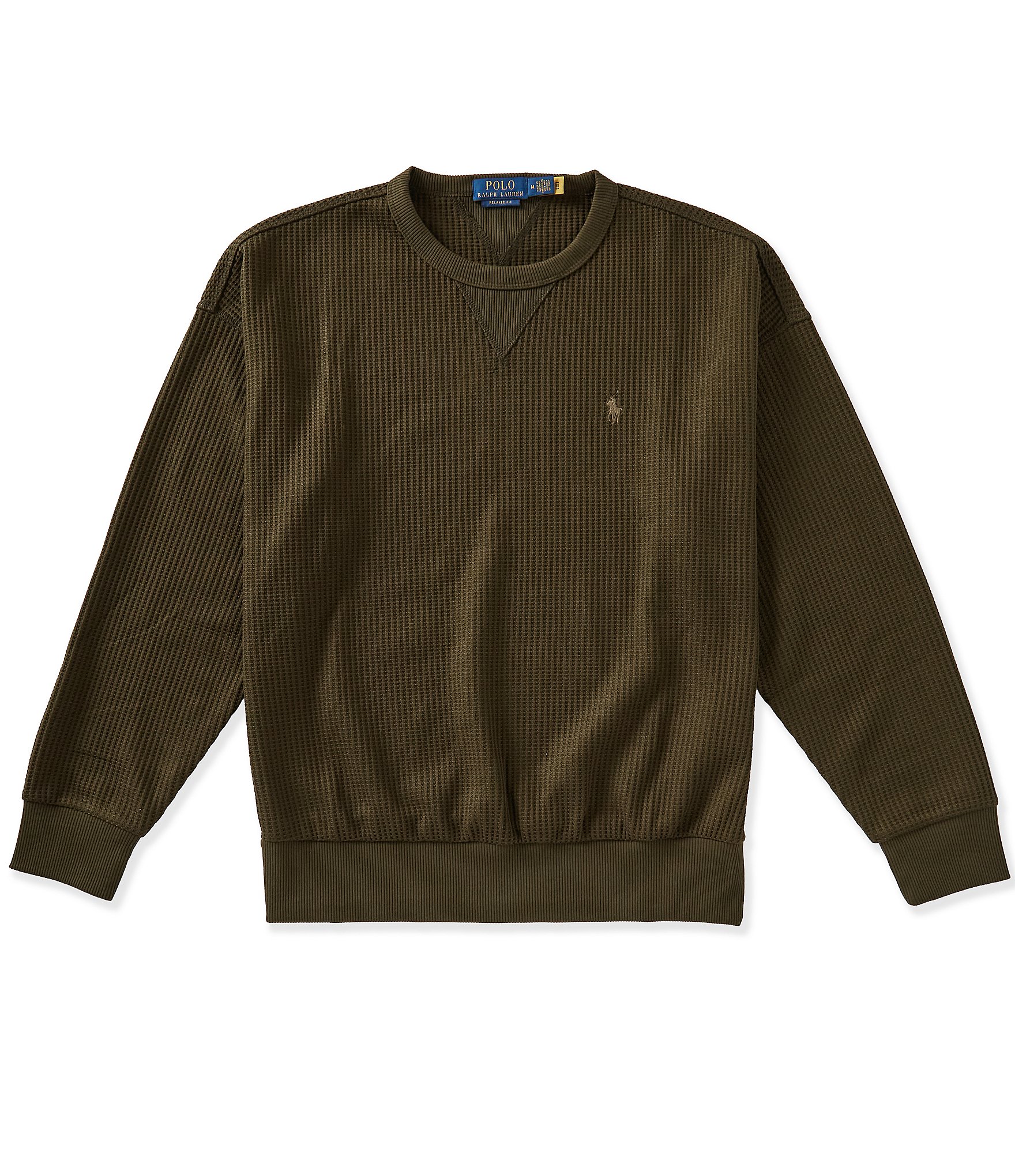 Polo Ralph Lauren Relaxed Fit Waffle-Knit Sweatshirt