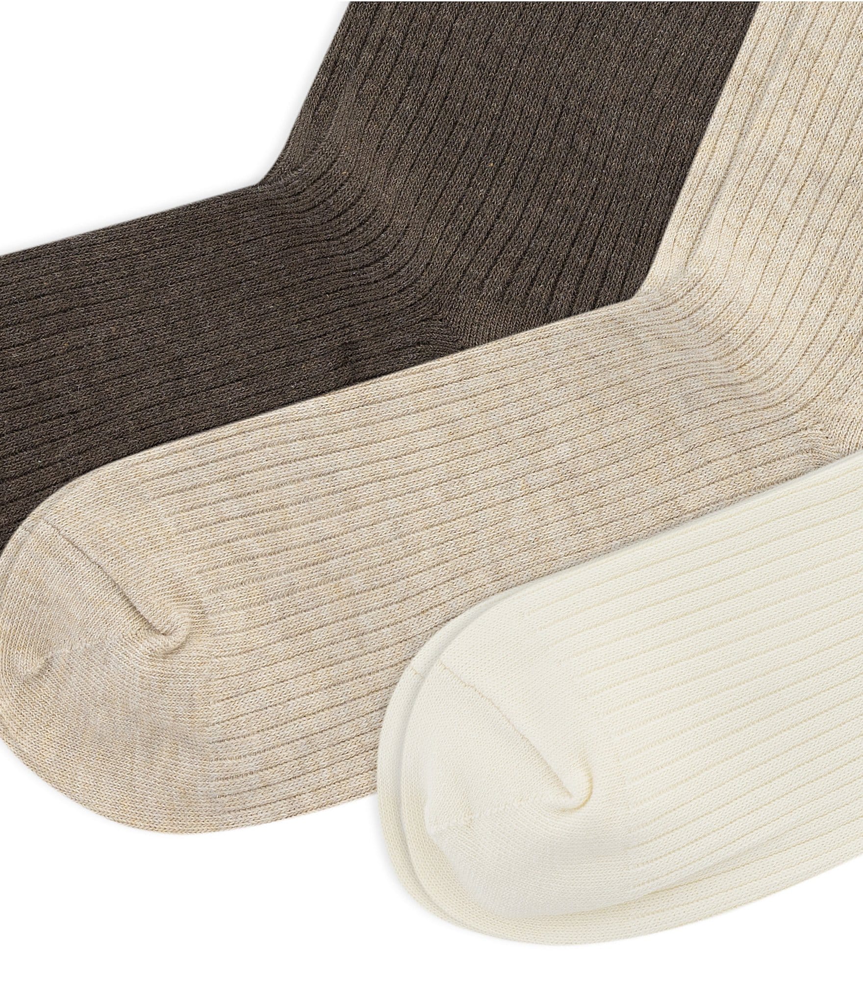 Polo Ralph Lauren Ribbed Crew Socks, 3 Pack