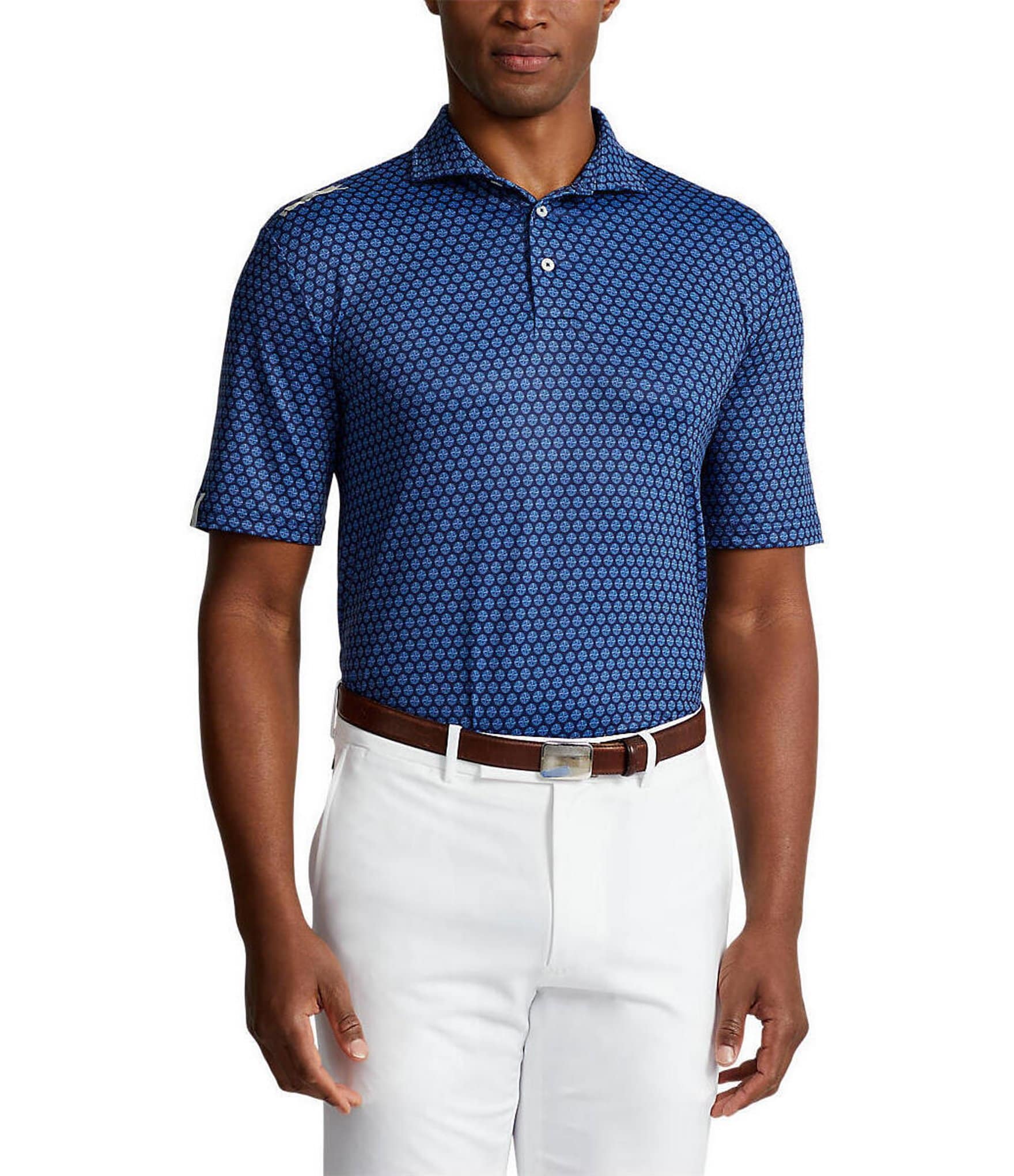 Polo Ralph Lauren RLX Golf Classic-Fit Printed Performance Short-Sleeve ...