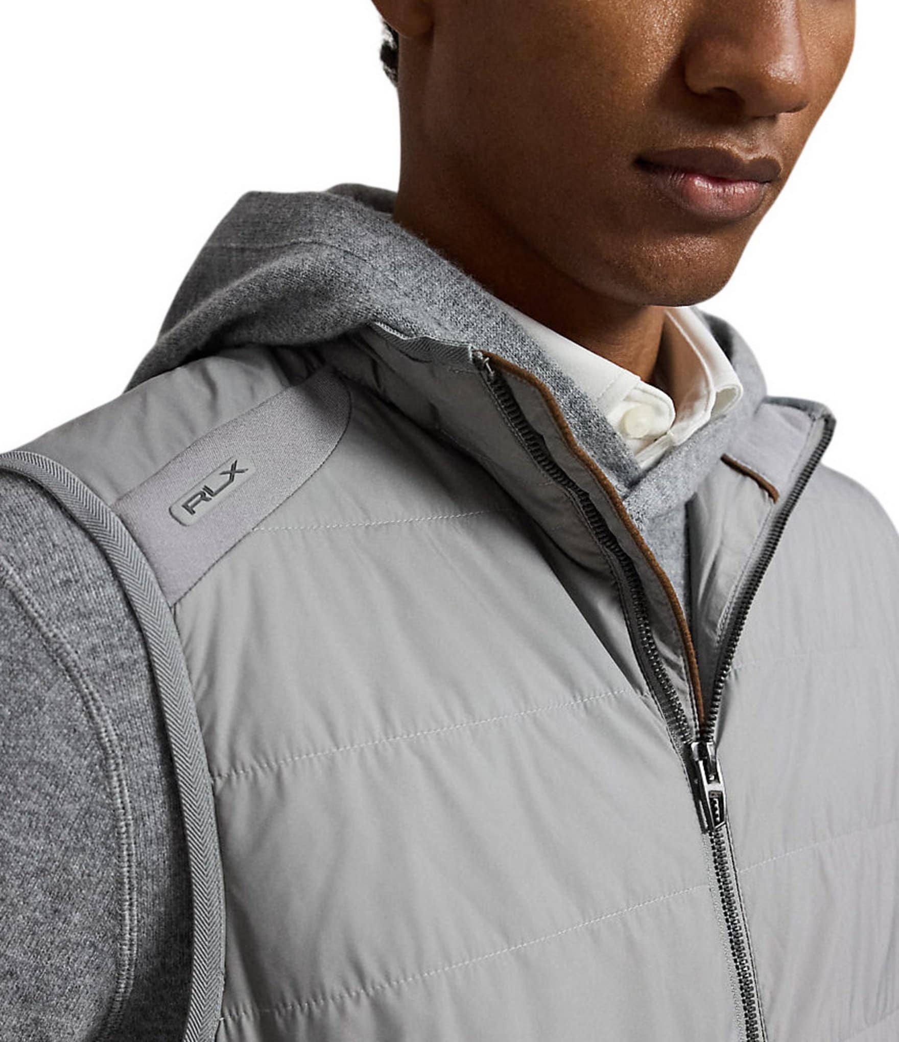 Polo Ralph Lauren RLX Golf Hybrid Full-Zip Wool-Blend Vest