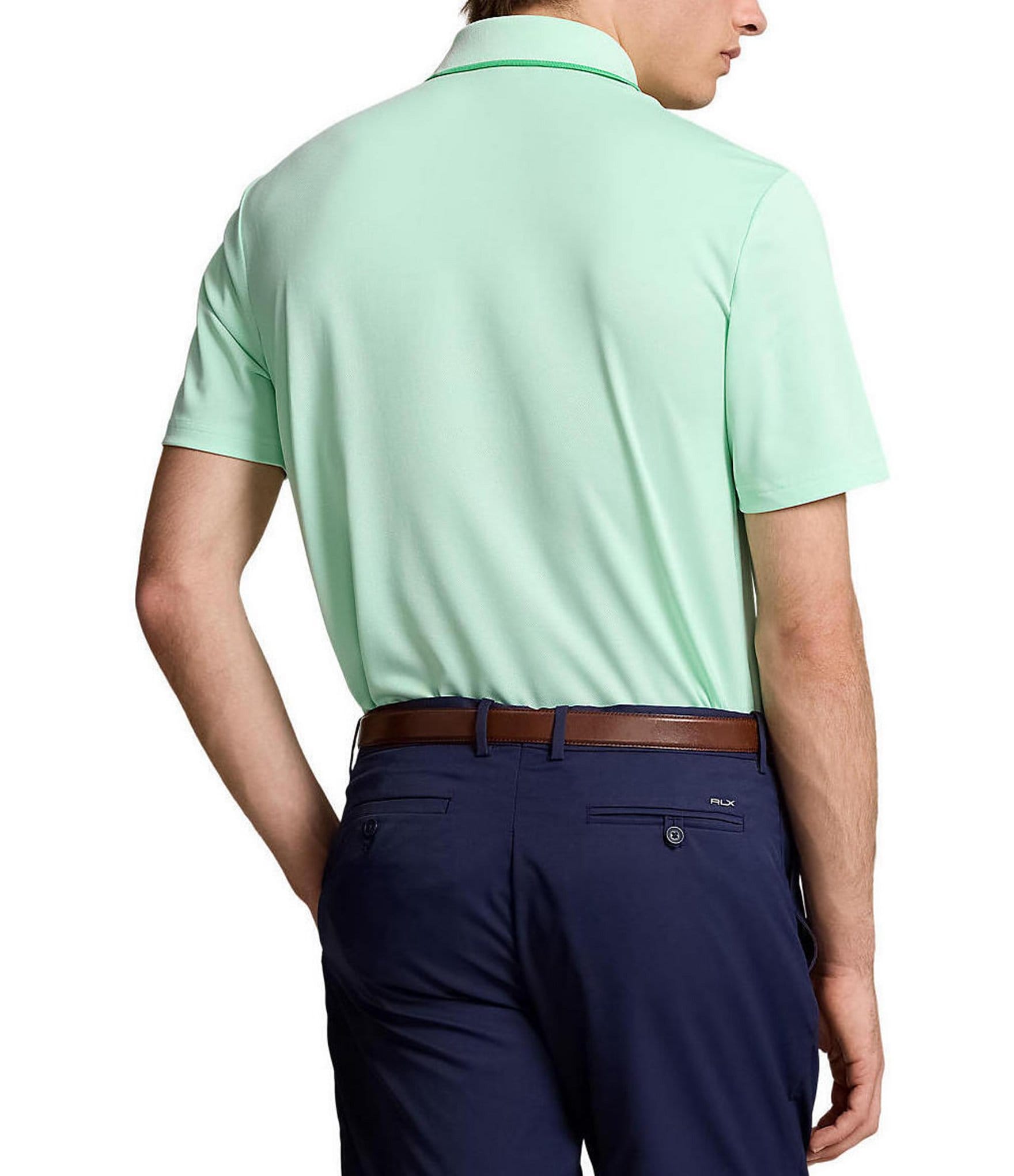 Polo Ralph Lauren RLX Golf Performance Stretch Pique Knit Short Sleeve Polo Shirt