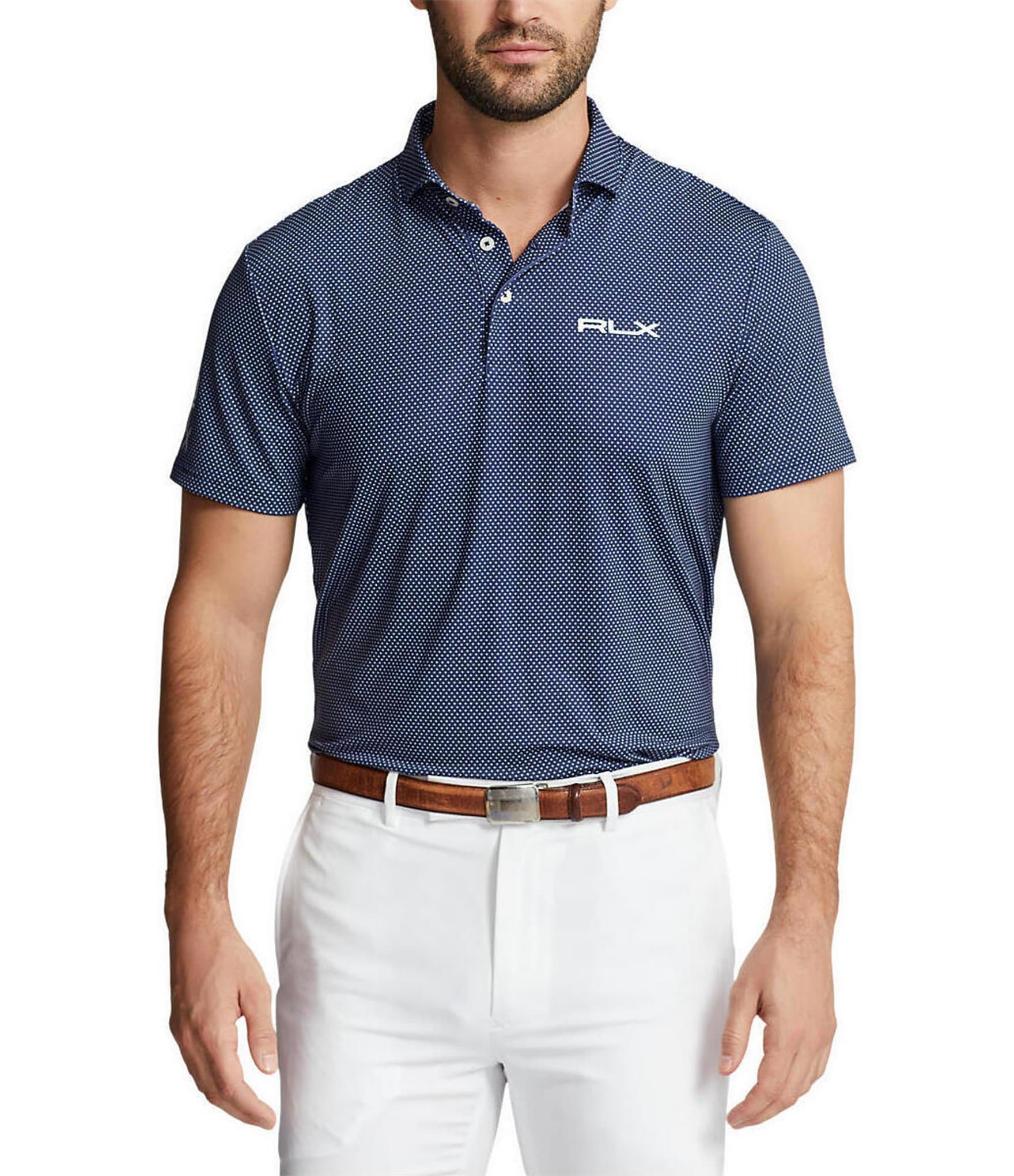 Polo Ralph Lauren RLX Golf Pin Dot Performance Stretch Short Sleeve ...