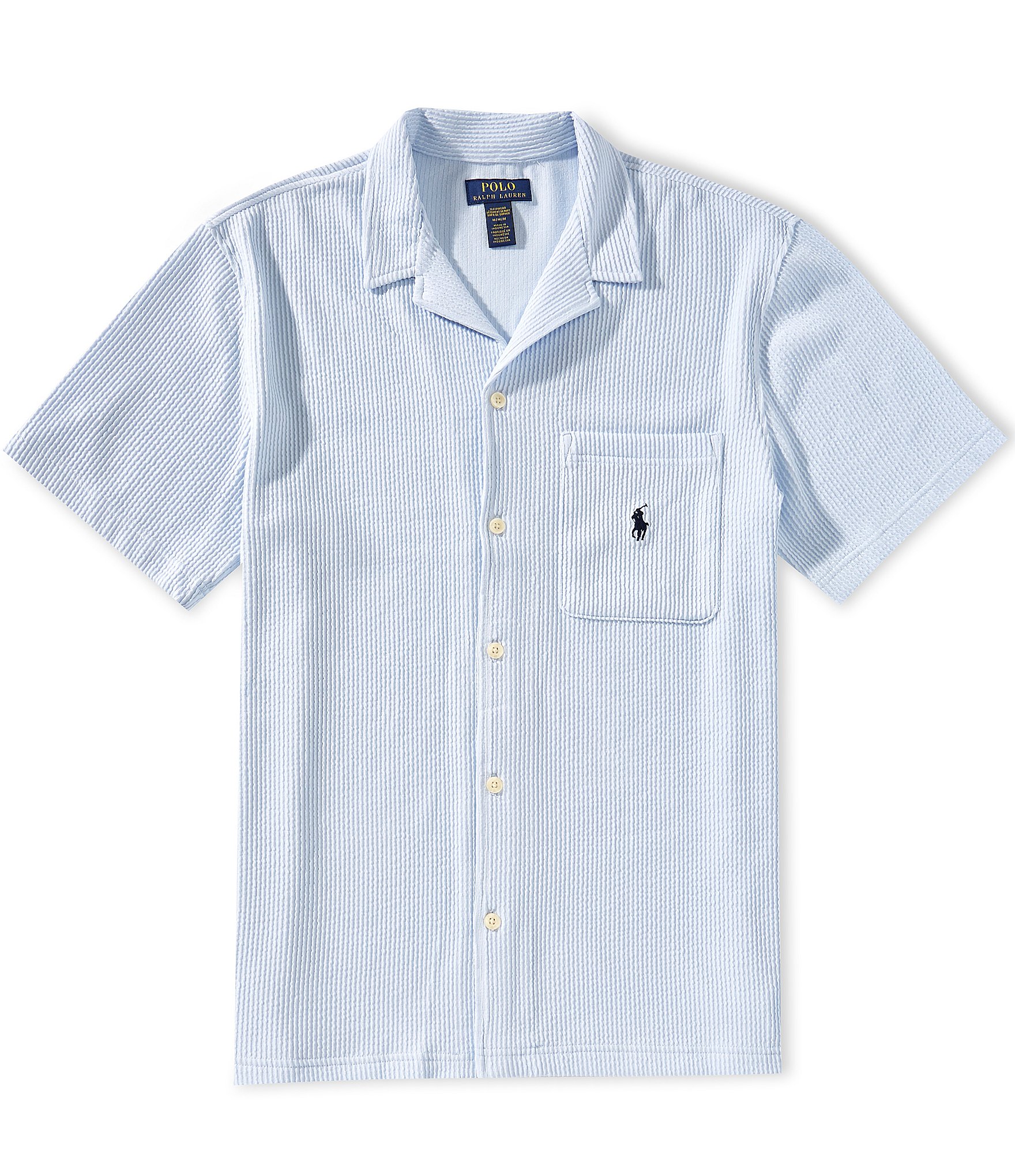 Polo Ralph Lauren Seersucker Knit Pajama Shirt | Dillard's