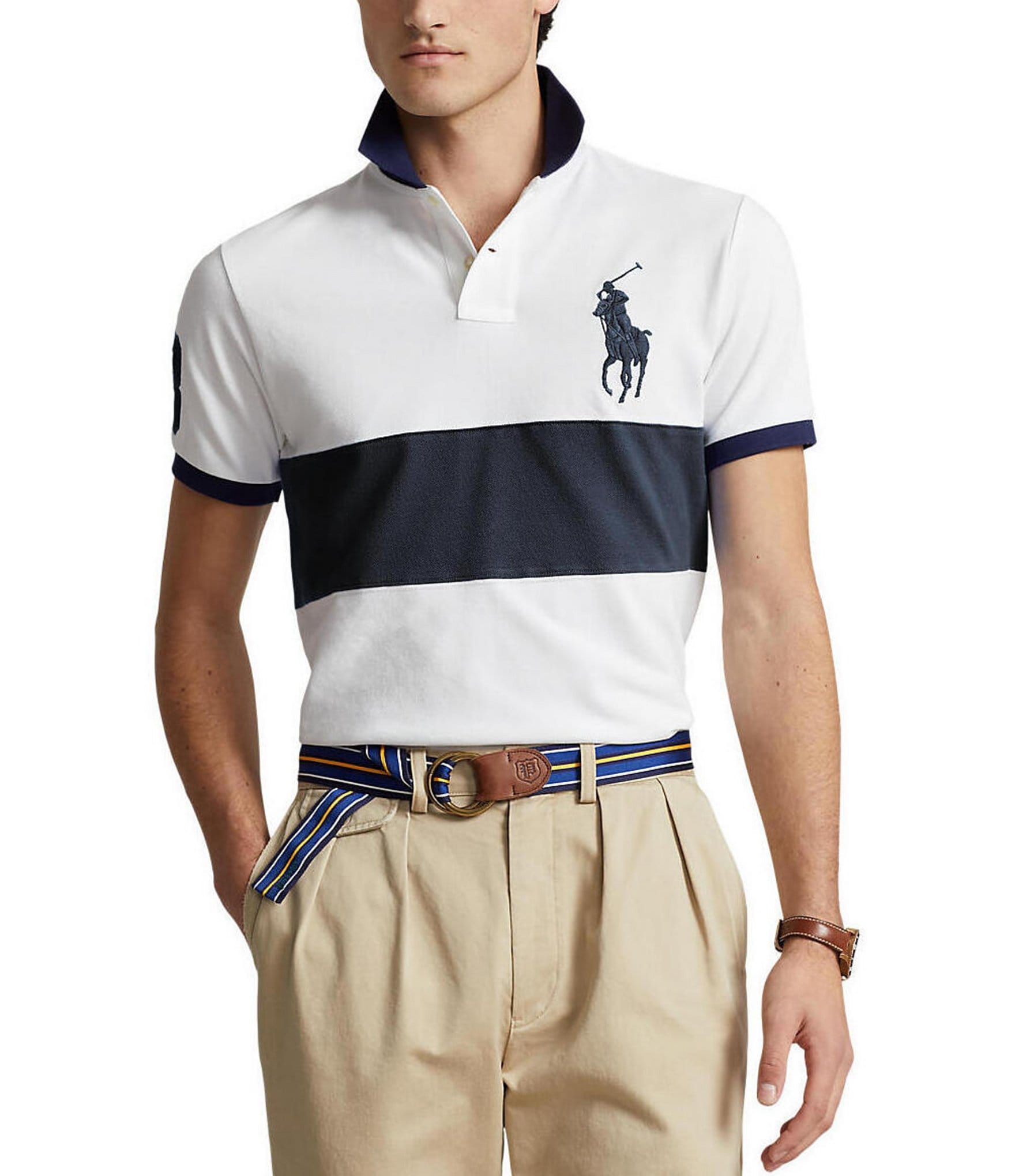 Polo Ralph Lauren Short Sleeve Classic Fit Big Pony Mesh Short Sleeve Polo Shirt