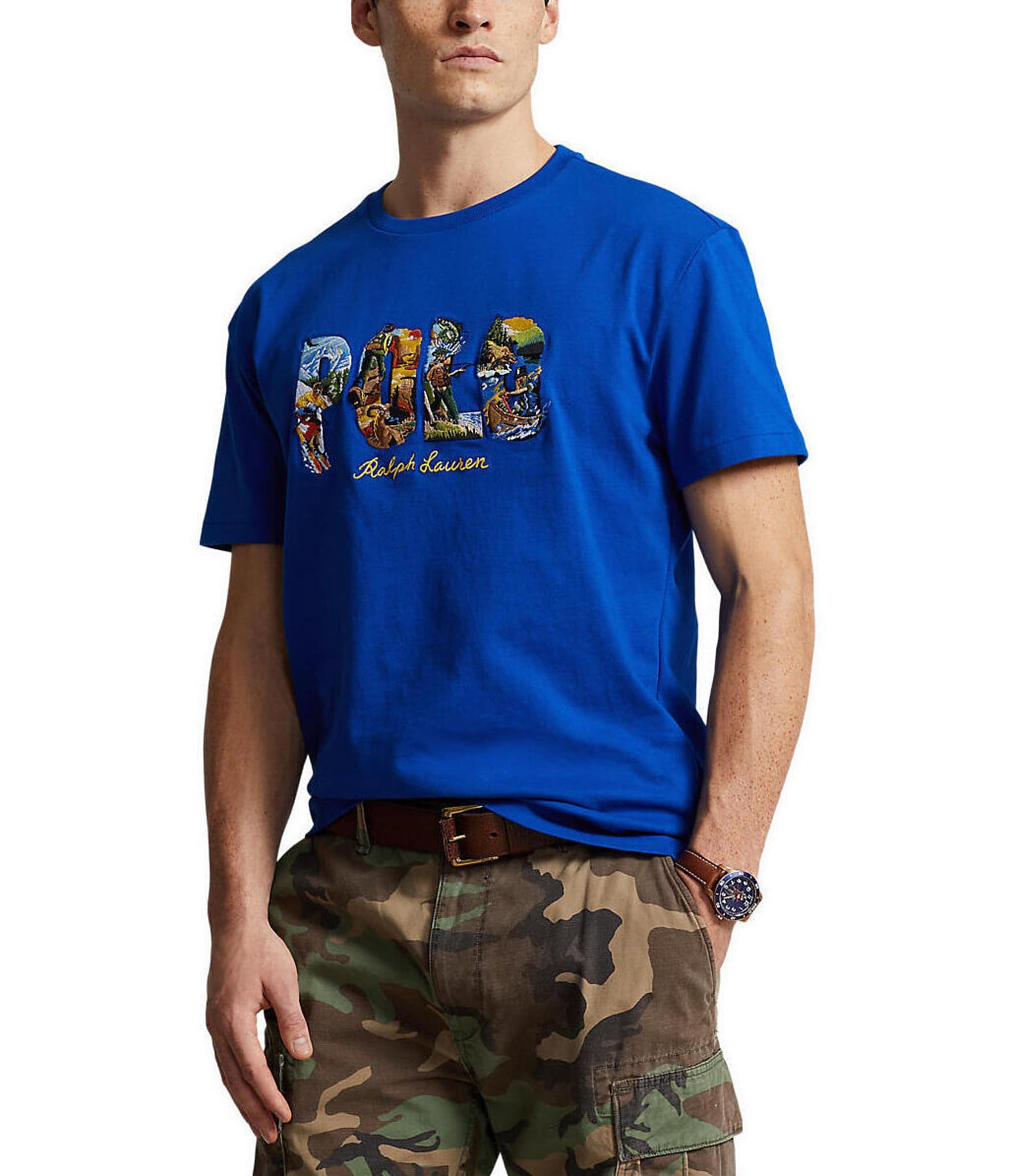 Polo Ralph Lauren Short Sleeve Classic-Fit Graphic Logo Polo Ralph Lauren Short Sleeve Classic-Fit Graphic Logo