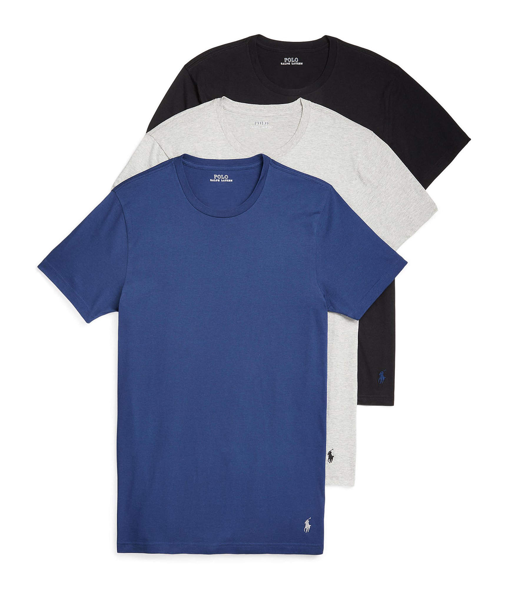 Polo Ralph Lauren Short Sleeve Sleep T-Shirts 3-Pack | Dillard's
