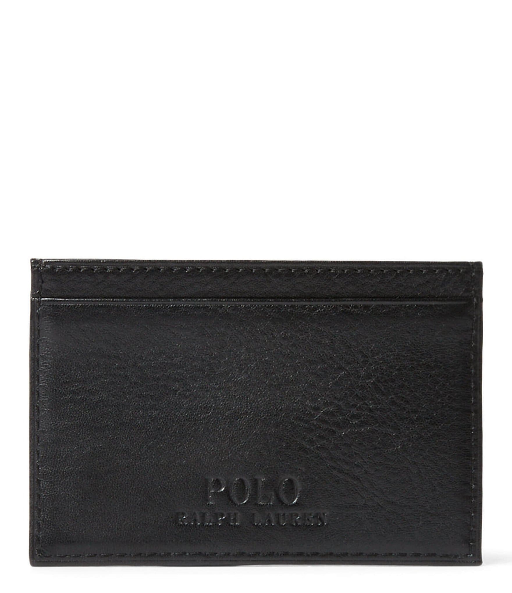 Polo Ralph Lauren Slim Pebbled Leather Card Case