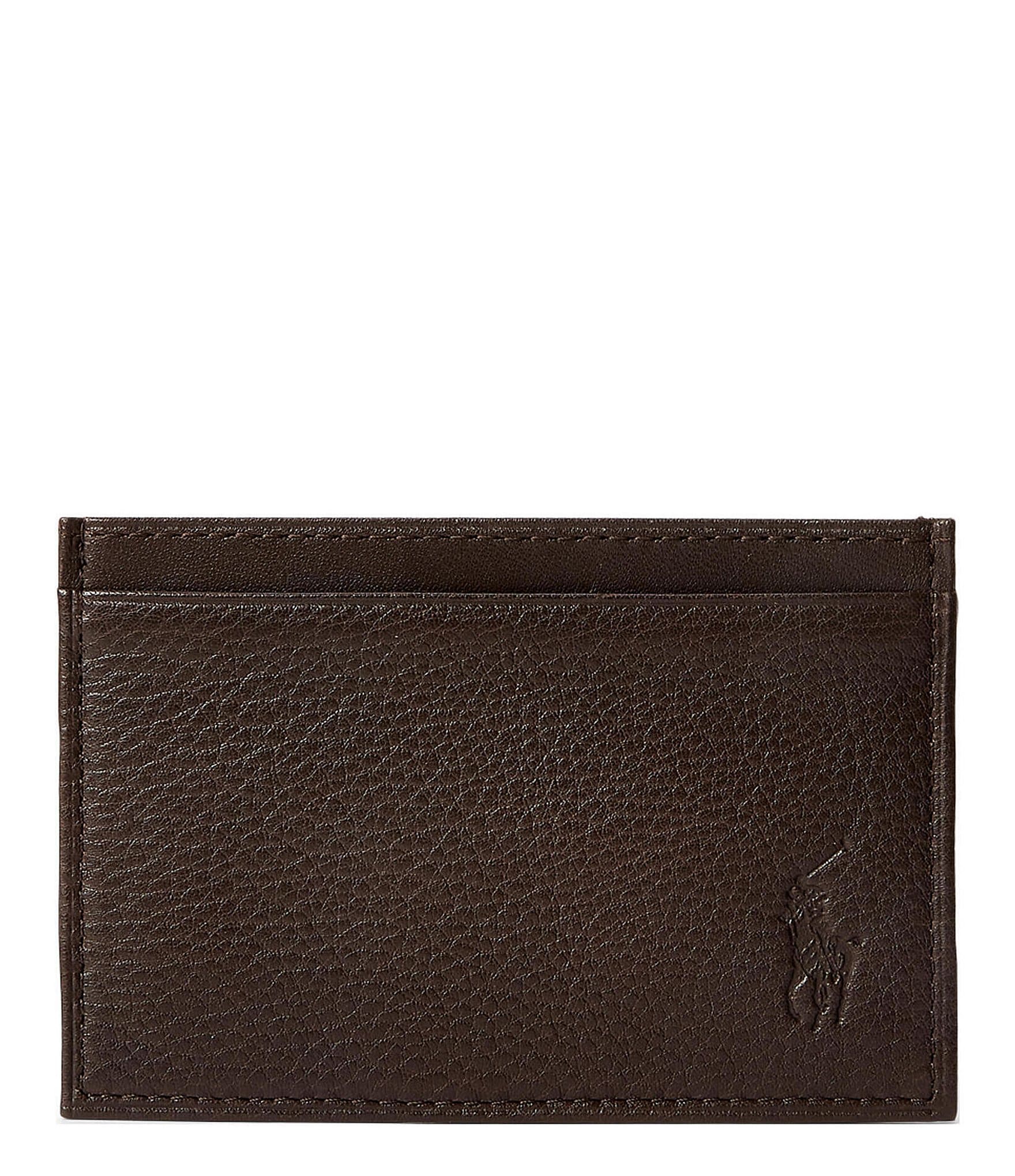 Polo Ralph Lauren Slim Pebbled Leather Card Case