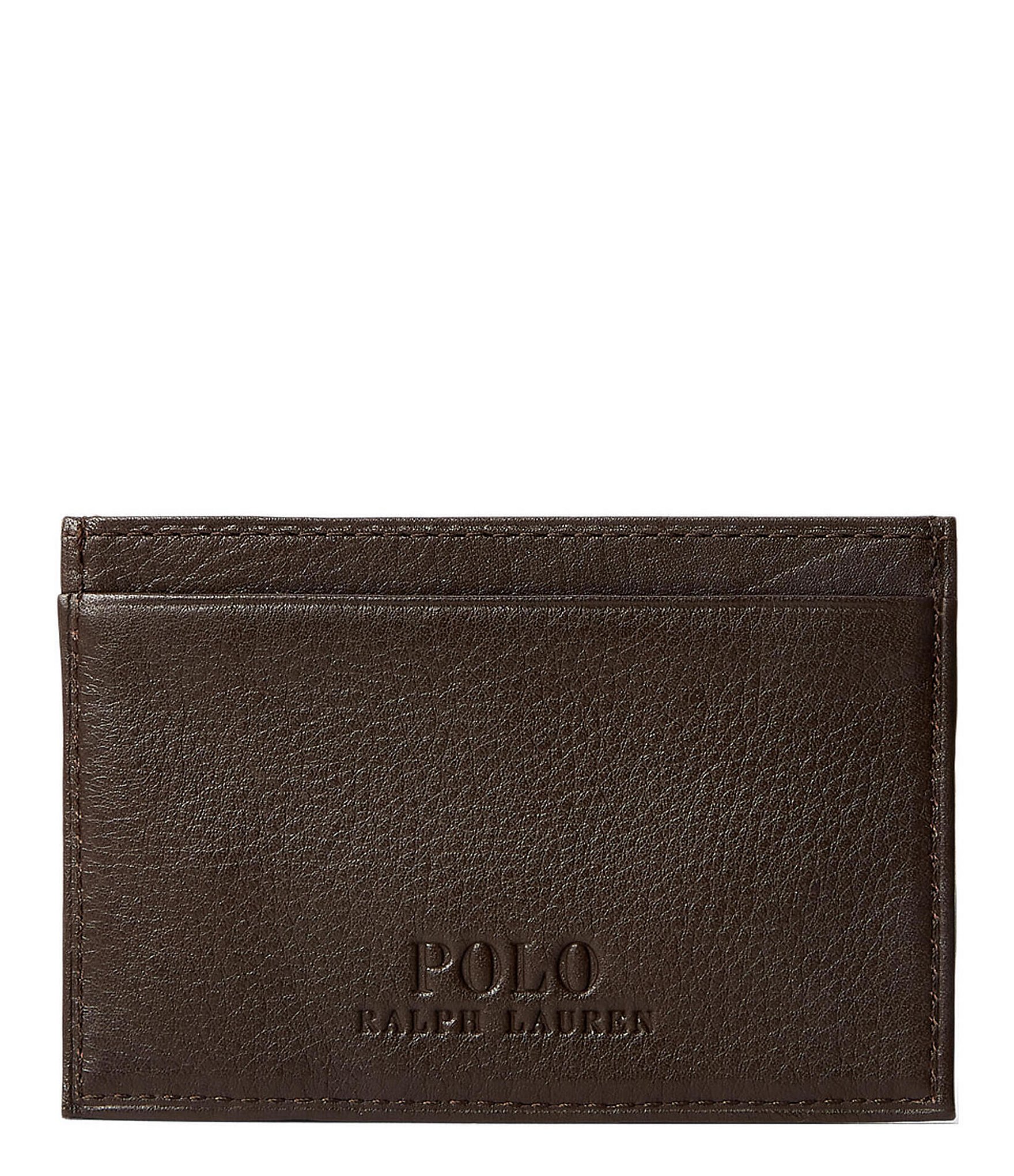 Polo Ralph Lauren Slim Pebbled Leather Card Case