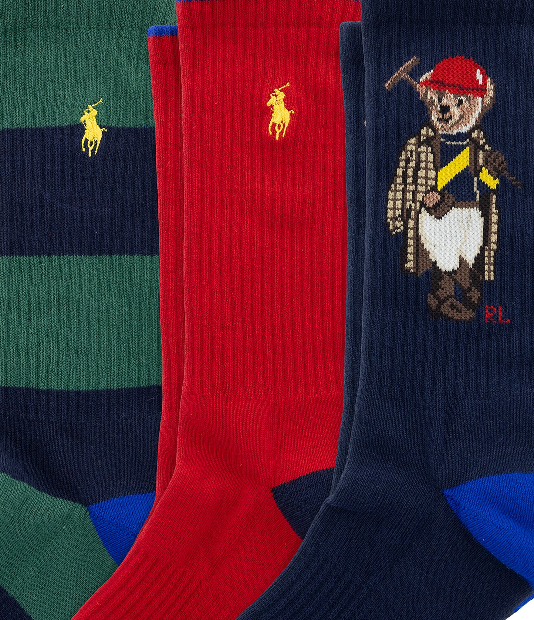Polo Ralph Lauren Society Bear Socks 6-Pack