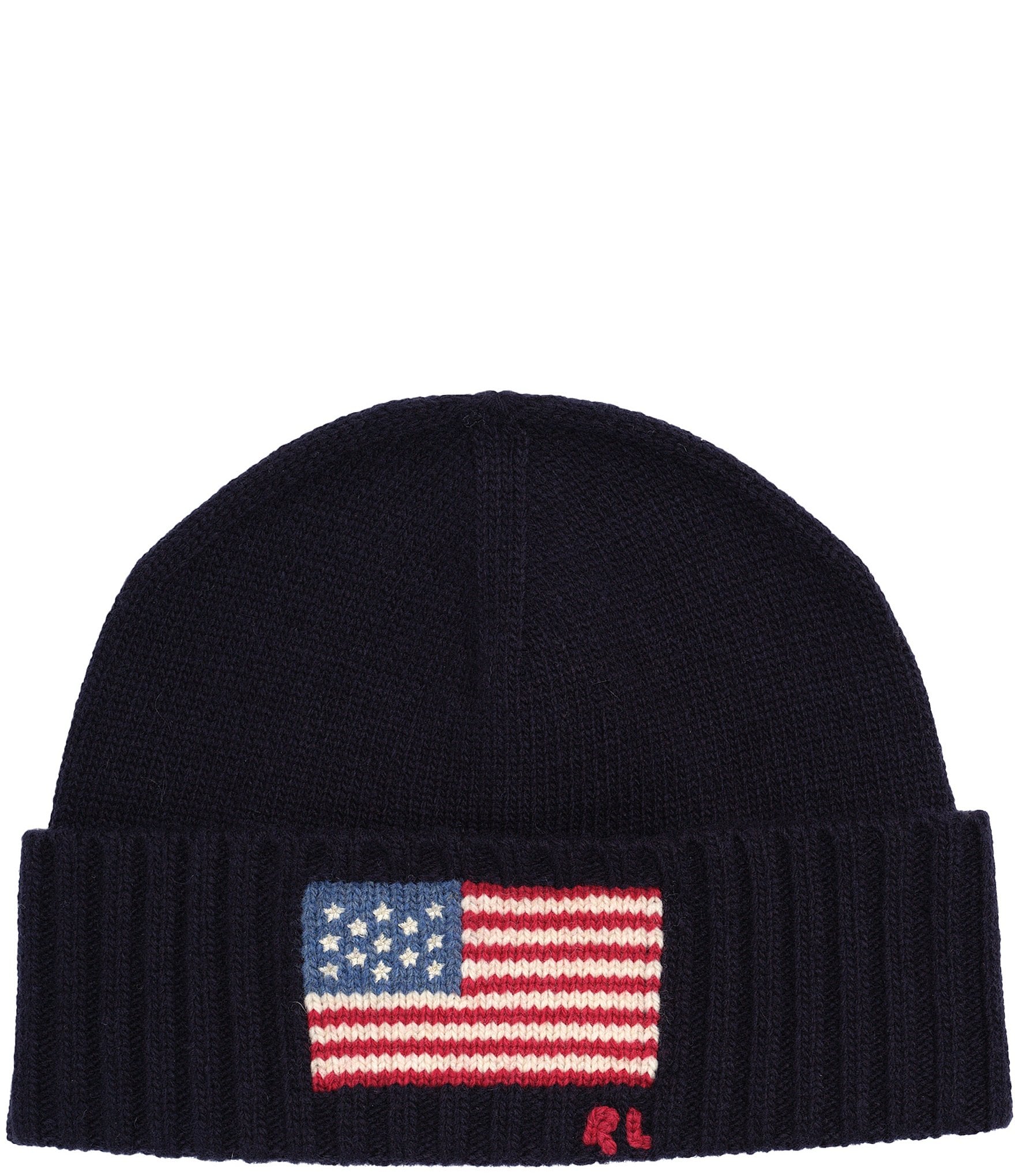 Polo Ralph Lauren Solid American Flag Wool-Rich Beanie