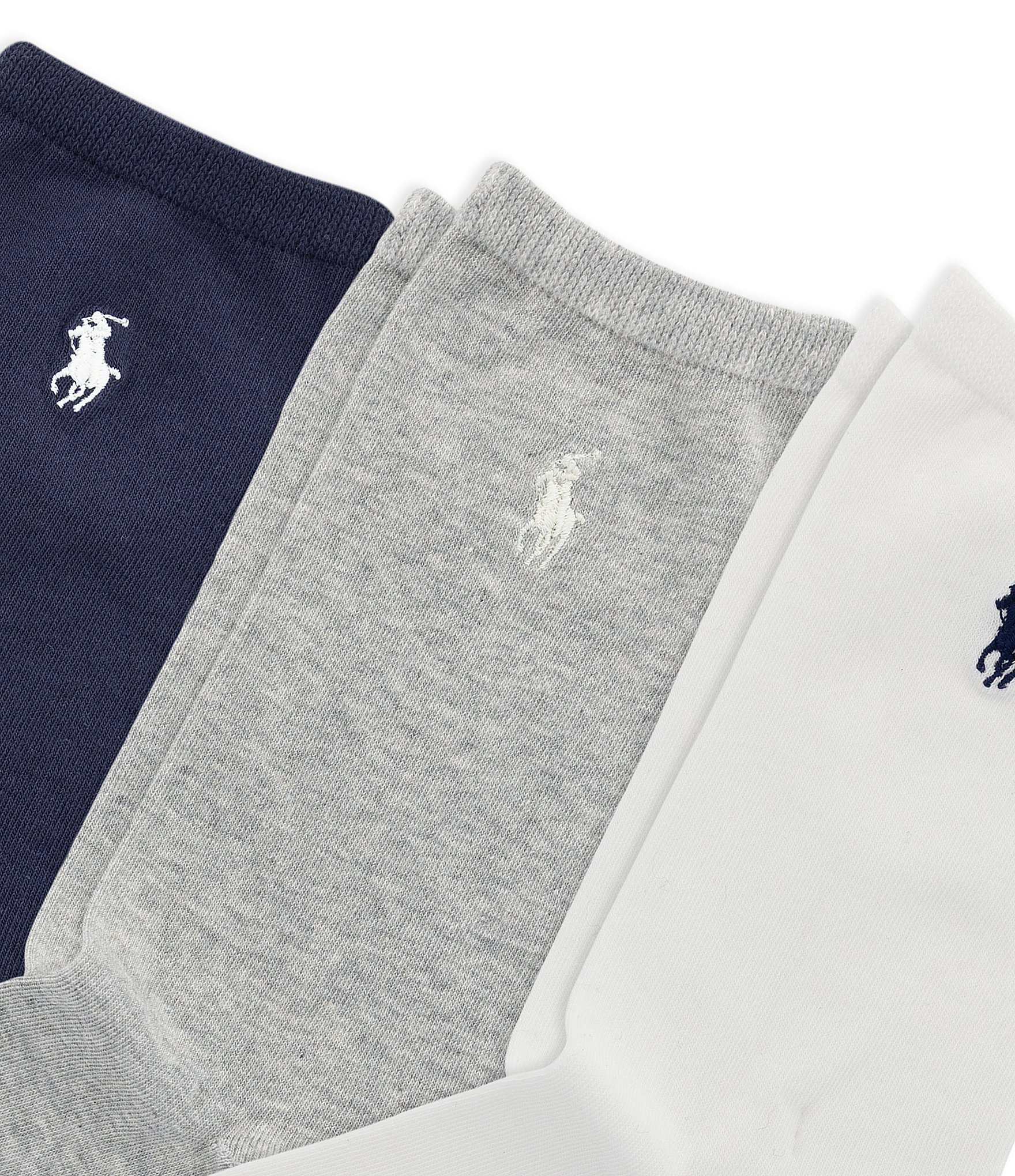 Polo Ralph Lauren Solid Crew Socks, 3 Pack