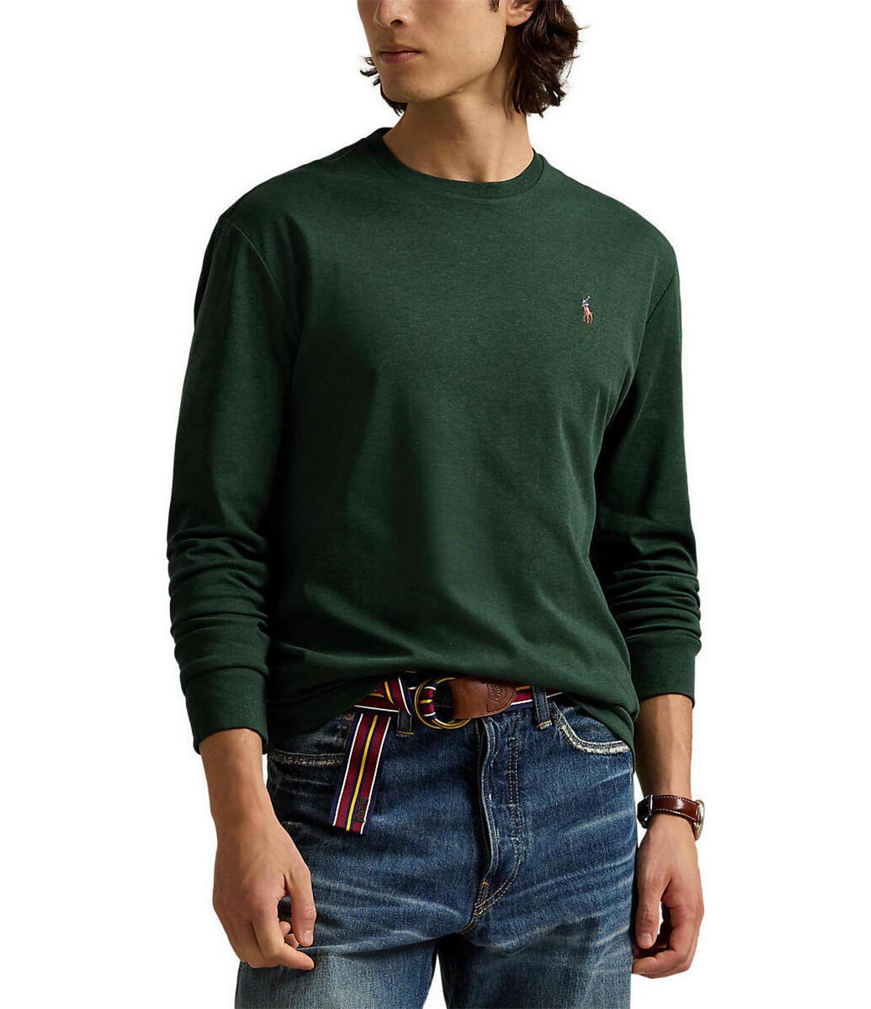 Polo Ralph Lauren Classic-Fit Soft Cotton Long Sleeve T-Shirt