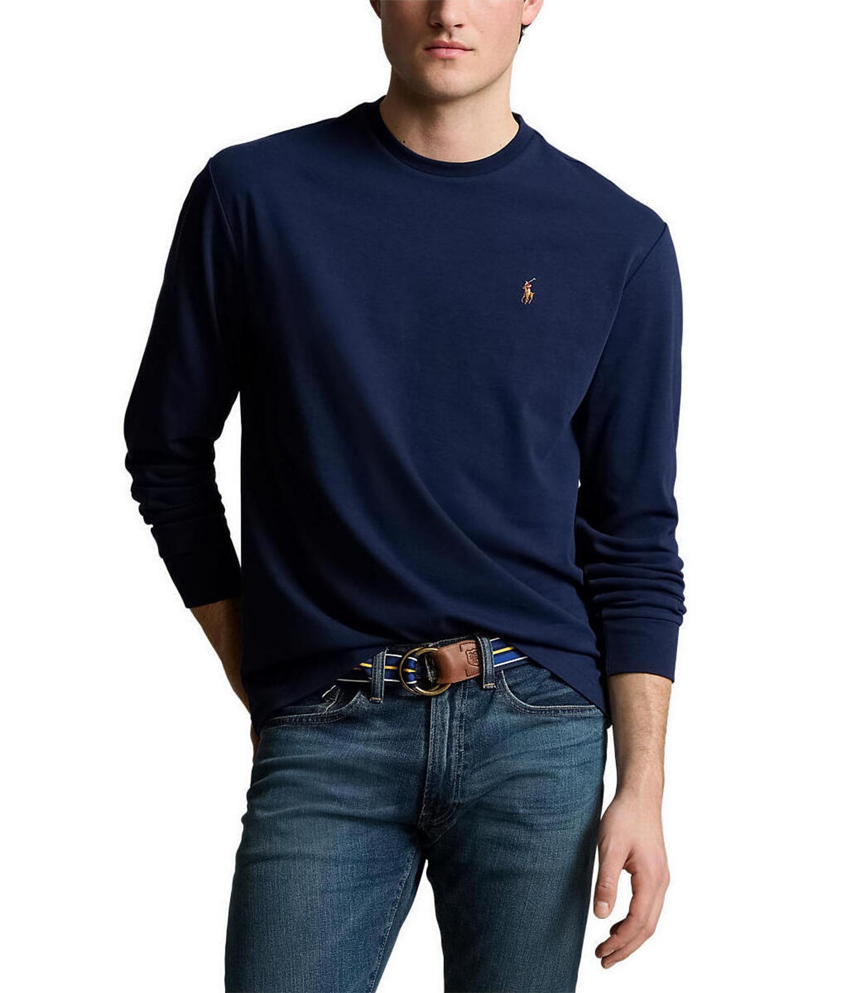 Polo Ralph Lauren Classic-Fit Soft Cotton Long Sleeve T-Shirt