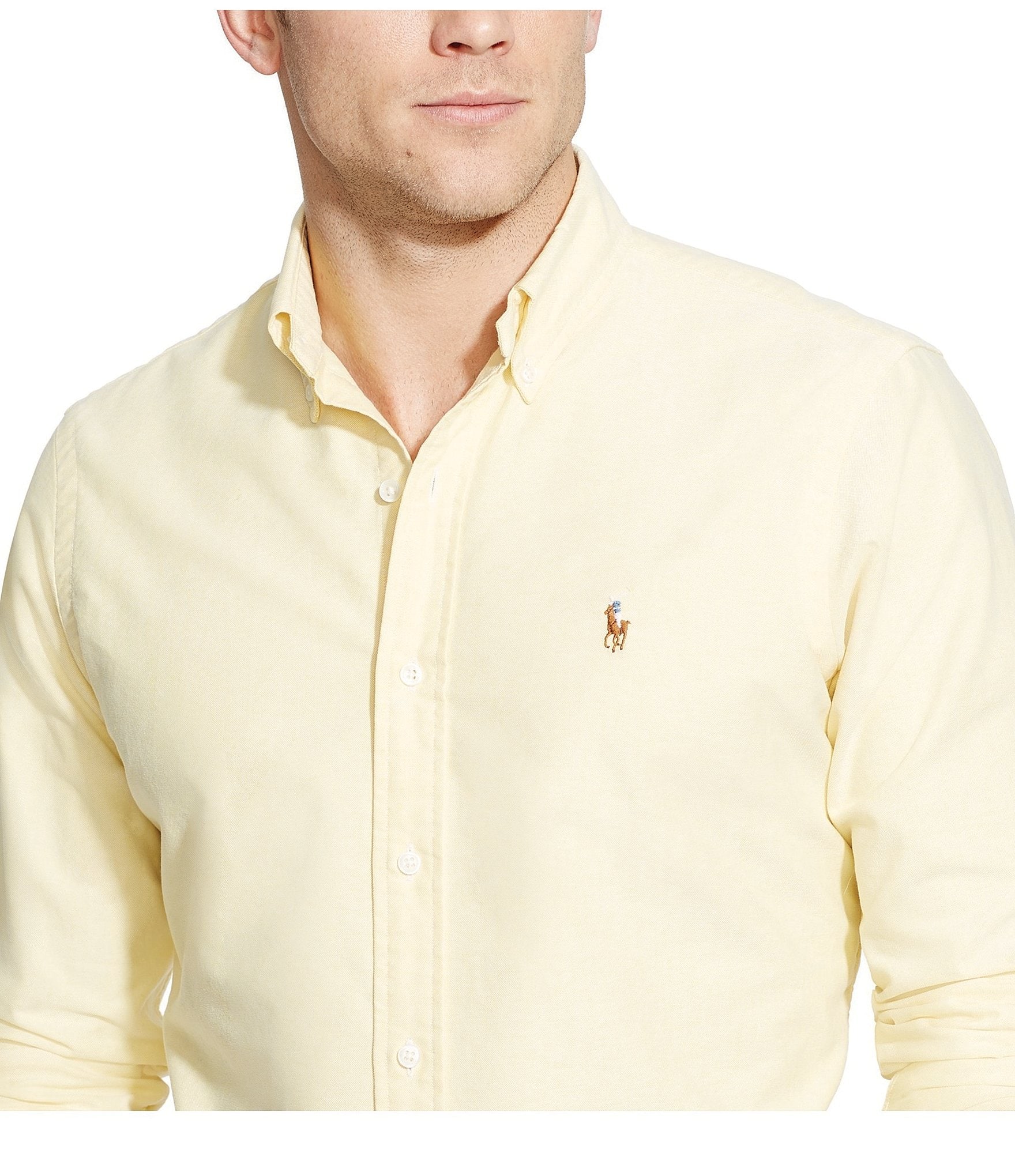 Polo Ralph Lauren Solid Oxford Long-Sleeve Woven Shirt