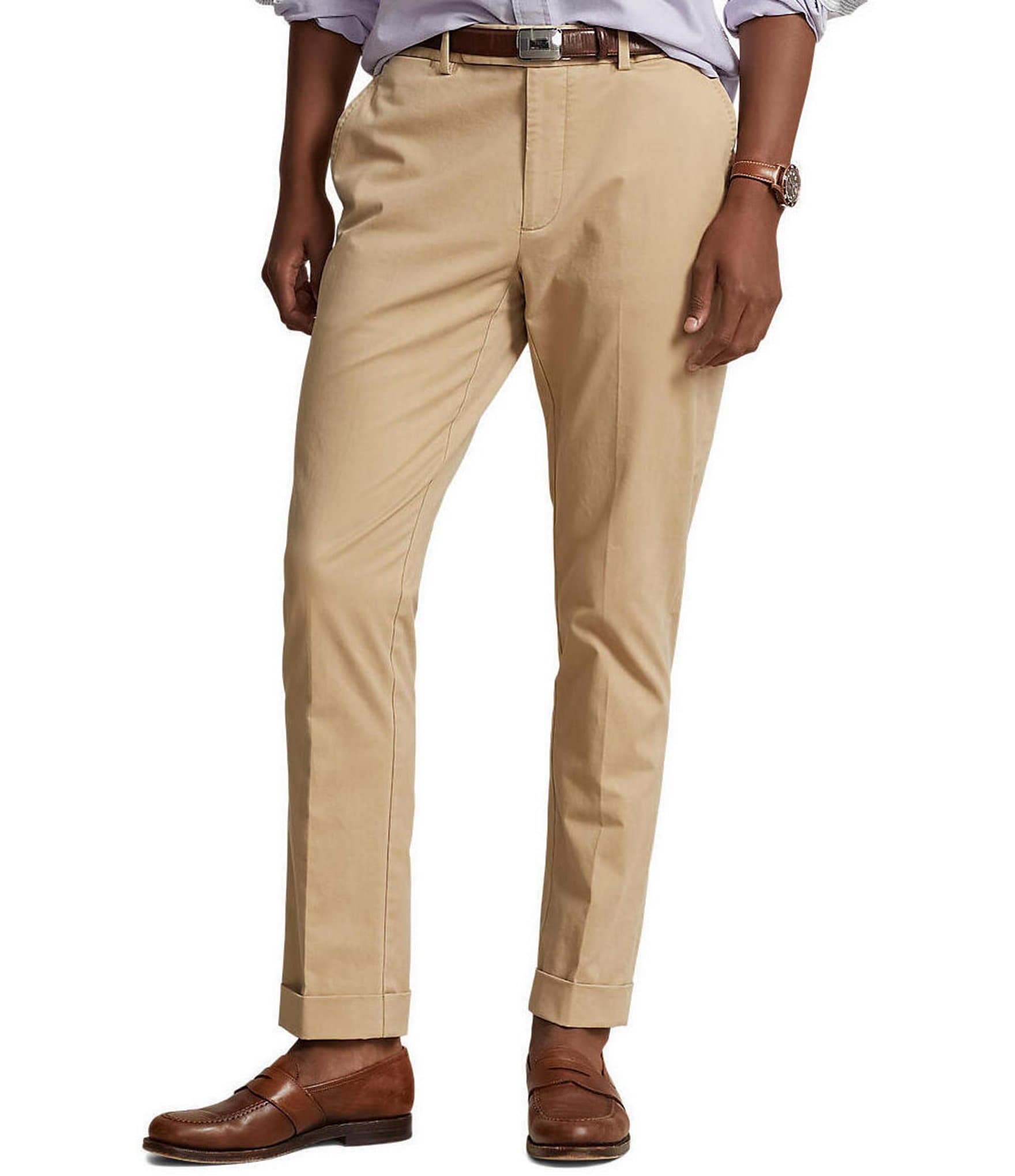 Washed Stretch Slim Fit Chino Trouser for Men | Ralph Lauren® GI