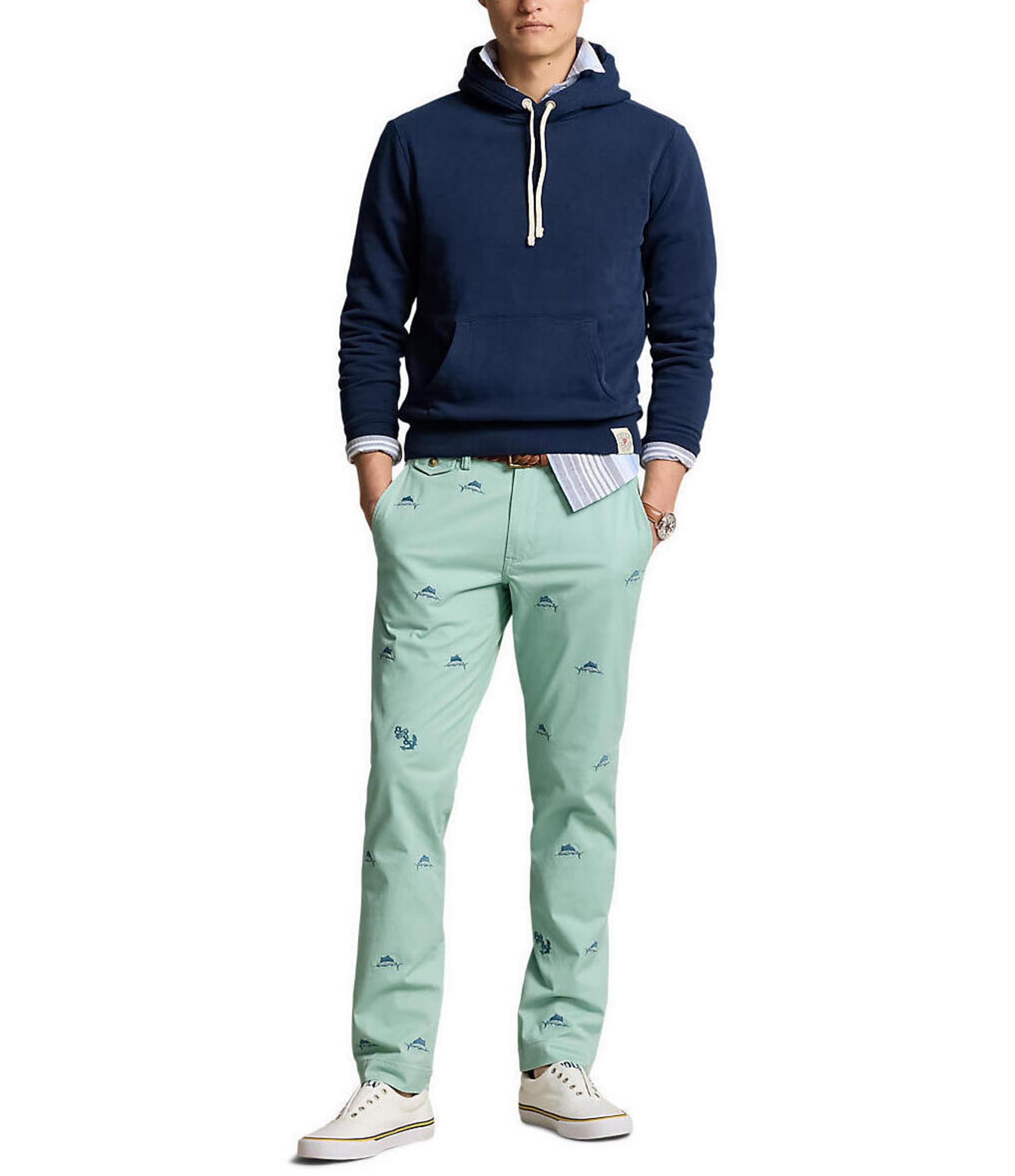 Polo Ralph Lauren Stretch Straight Fit Embroidered Chino Pants