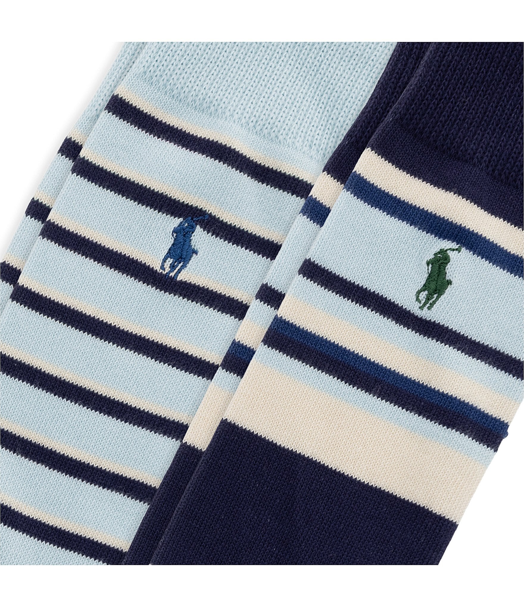 Polo Ralph Lauren Striped Crew 2-Pack Socks
