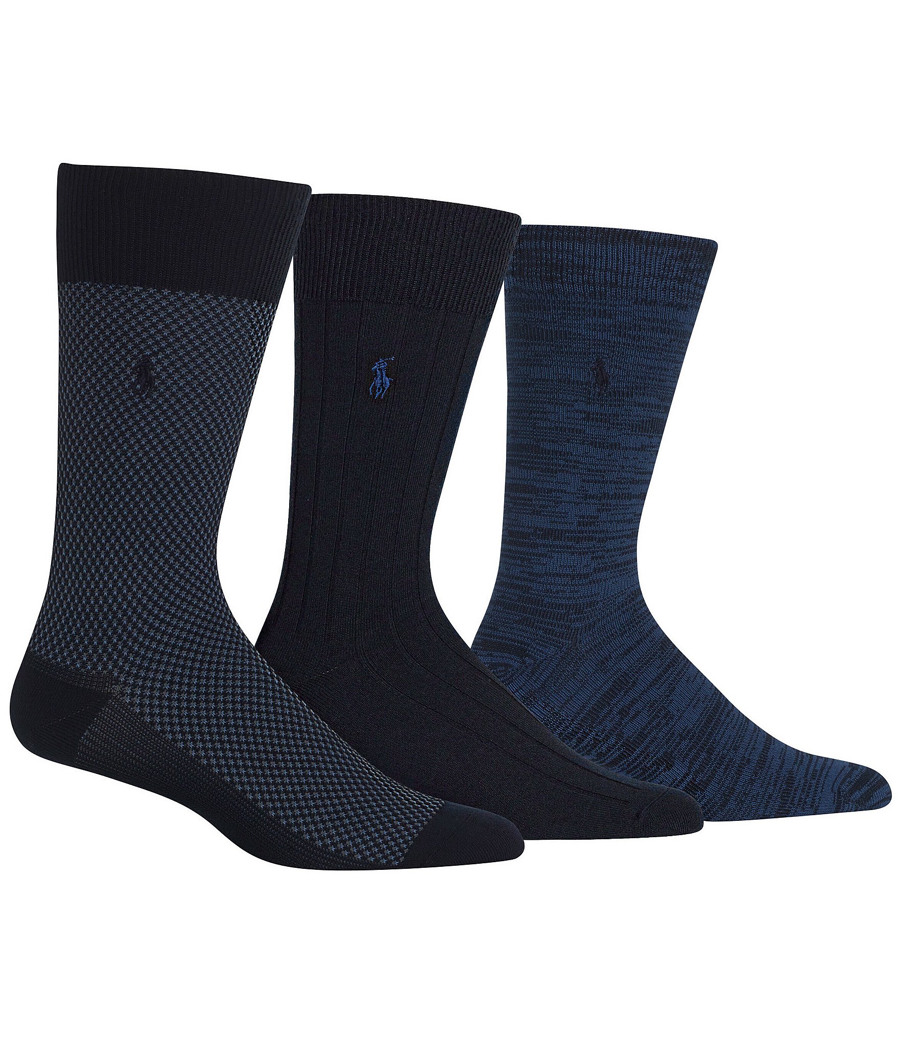 Polo Ralph Lauren Supersoft Birdseye Crew Socks 3-Pack