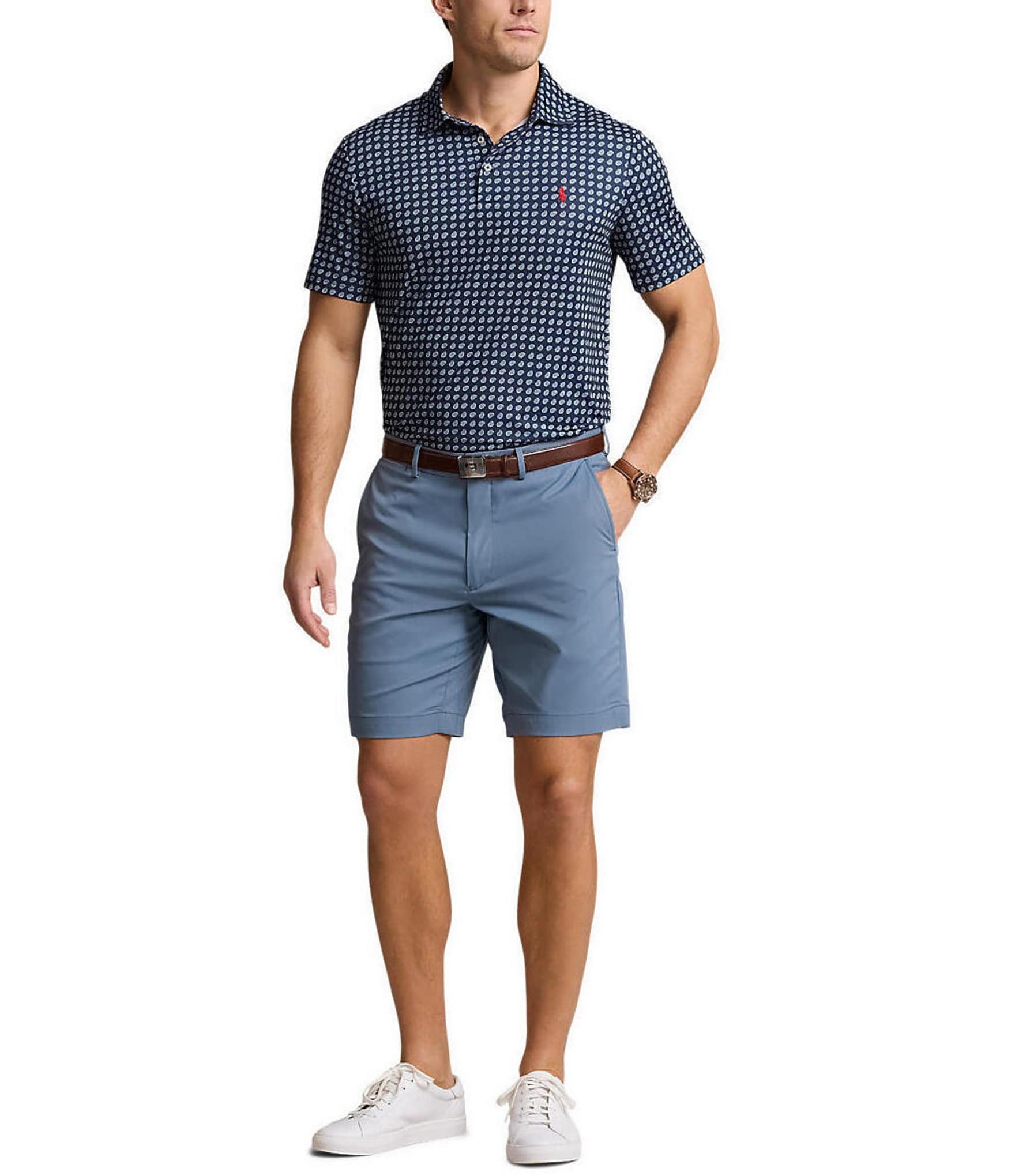 Polo Ralph Lauren Tailored Fit Performance Stretch 9#double; Inseam Twill Shorts