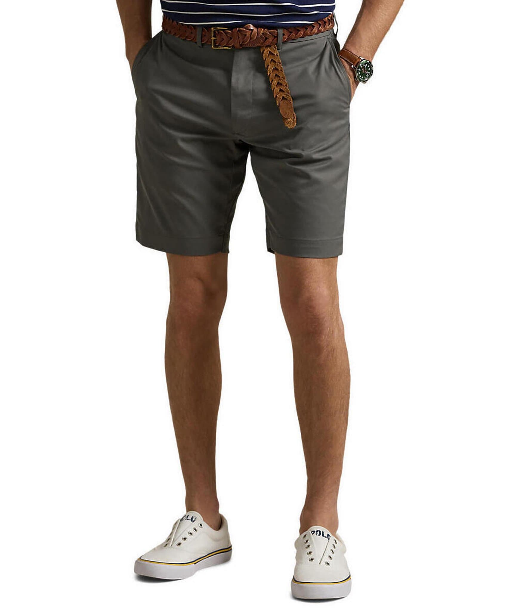 Polo Ralph Lauren Tailored Fit Performance Stretch 9#double; Inseam Twill Shorts