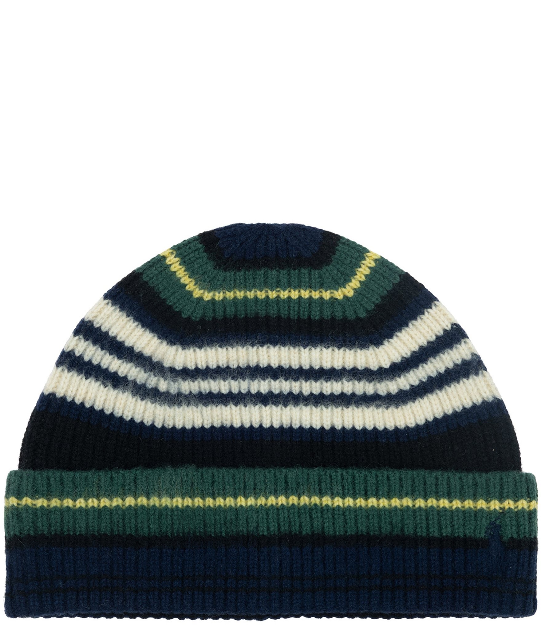 Polo Ralph Lauren Tartan Stripe Wool Beanie