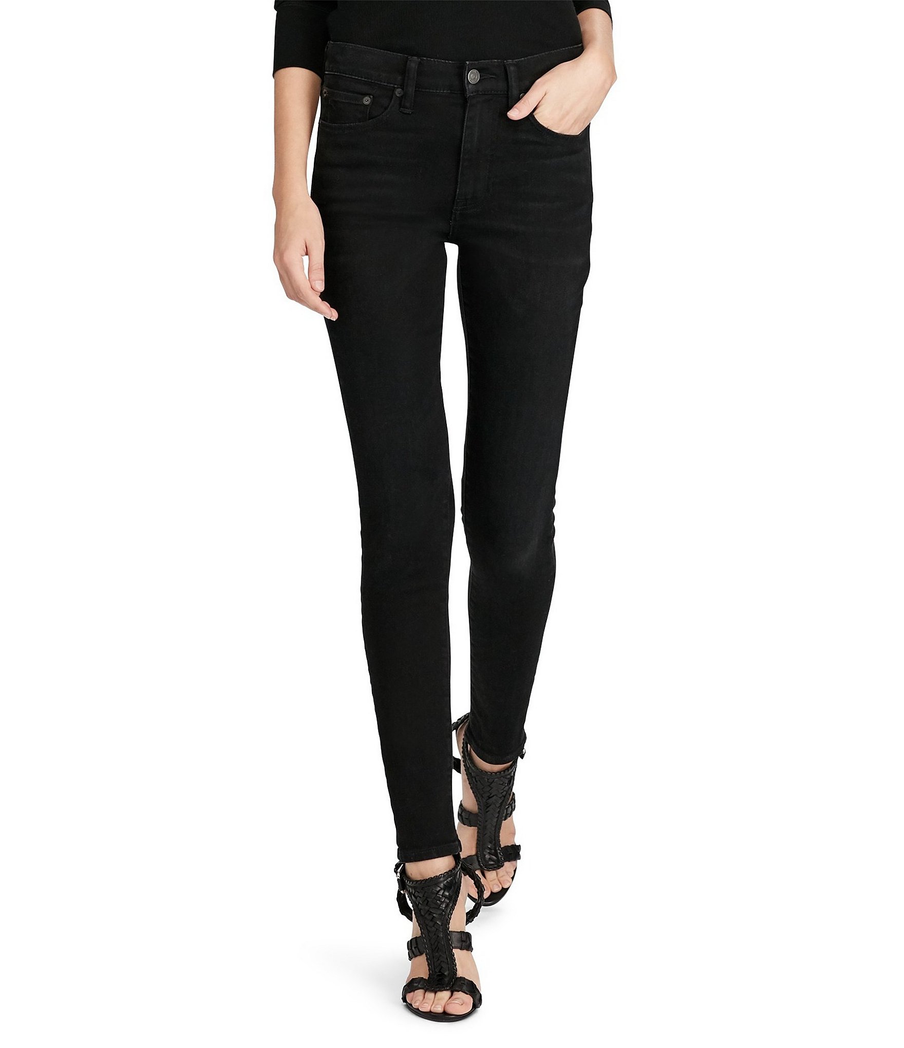 Polo Ralph Lauren Tompkins High-Rise Skinny Jeans | Dillards