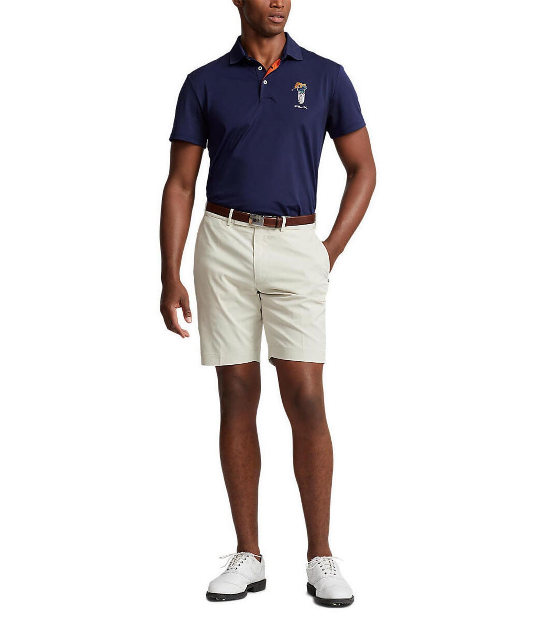 Polo Ralph Lauren Twill RLX Golf Performance Stretch Tailored Fit 9#double; Inseam Shorts