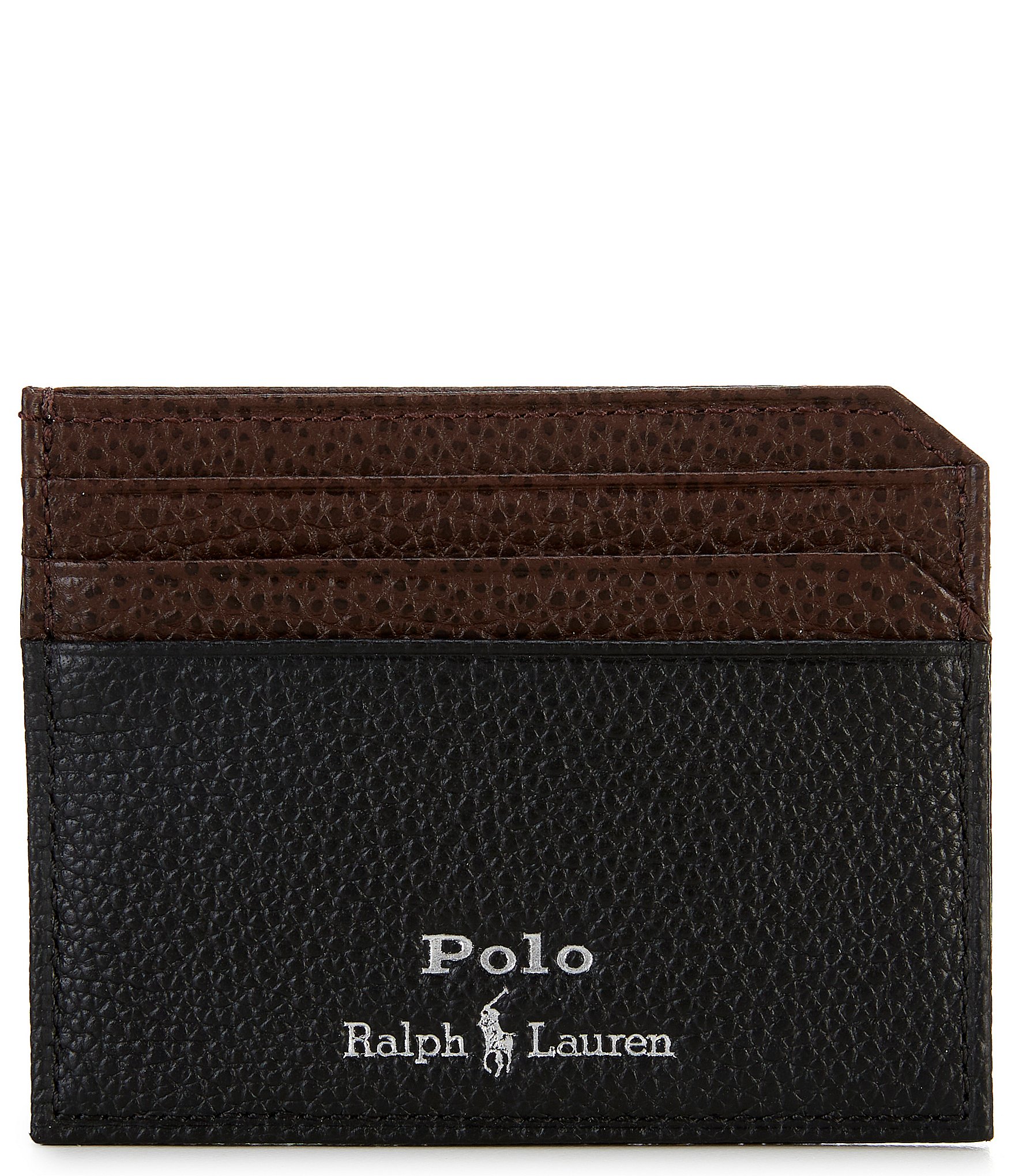 Polo Ralph Lauren Two Tone Leather Card Case