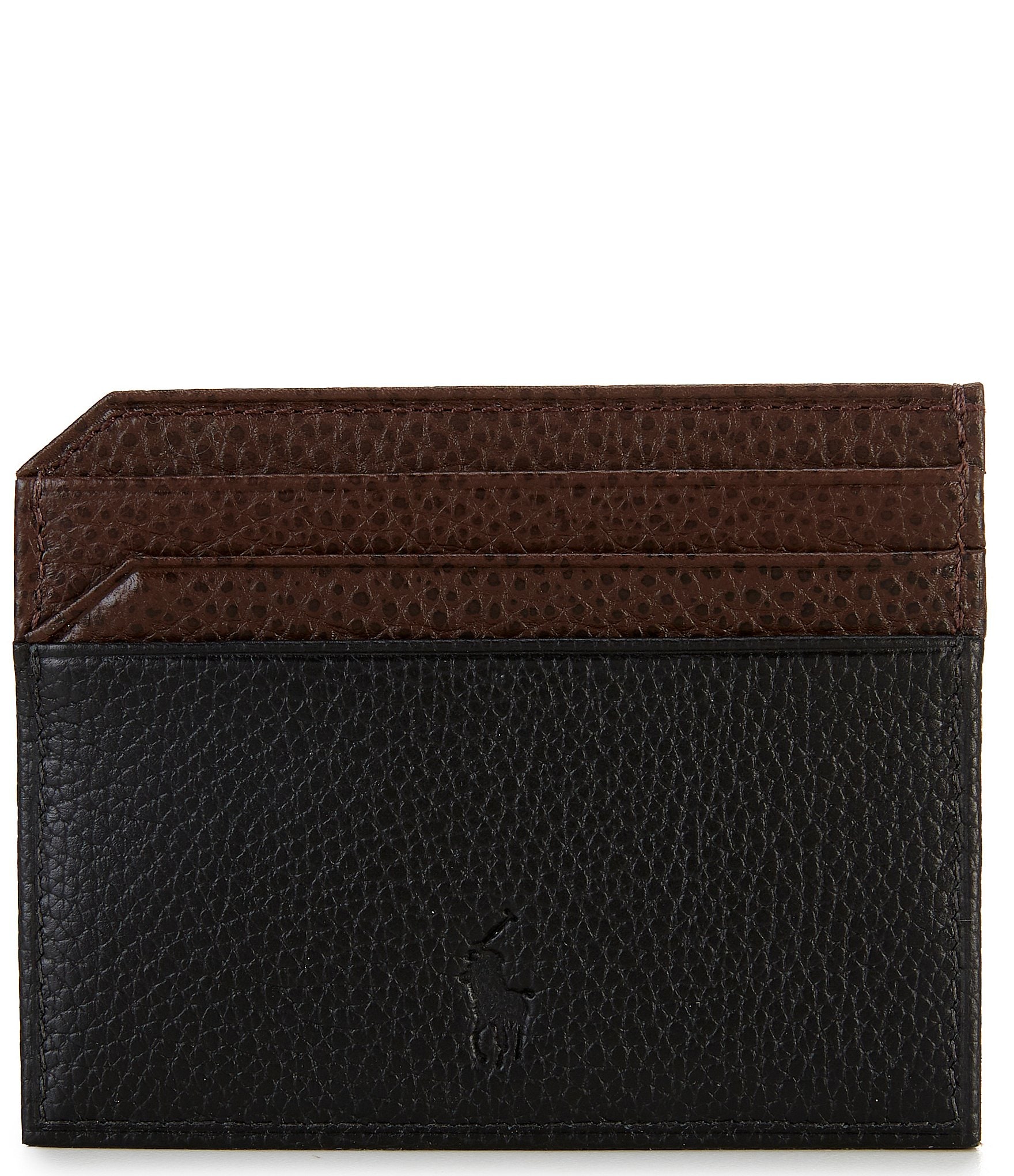 Polo Ralph Lauren Two Tone Leather Card Case
