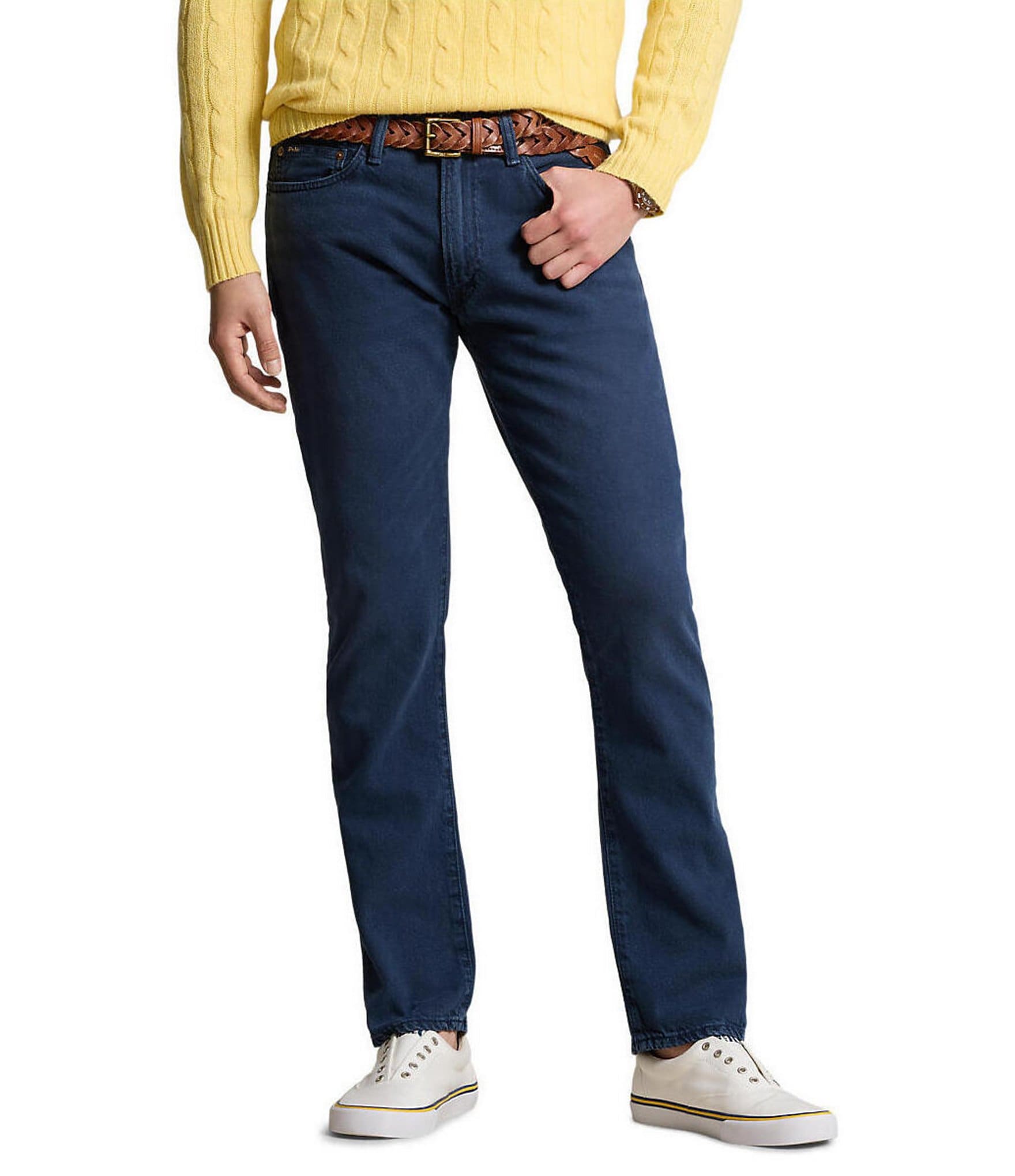 Polo Ralph Lauren Varick Slim Straight Garment-Dyed Jeans